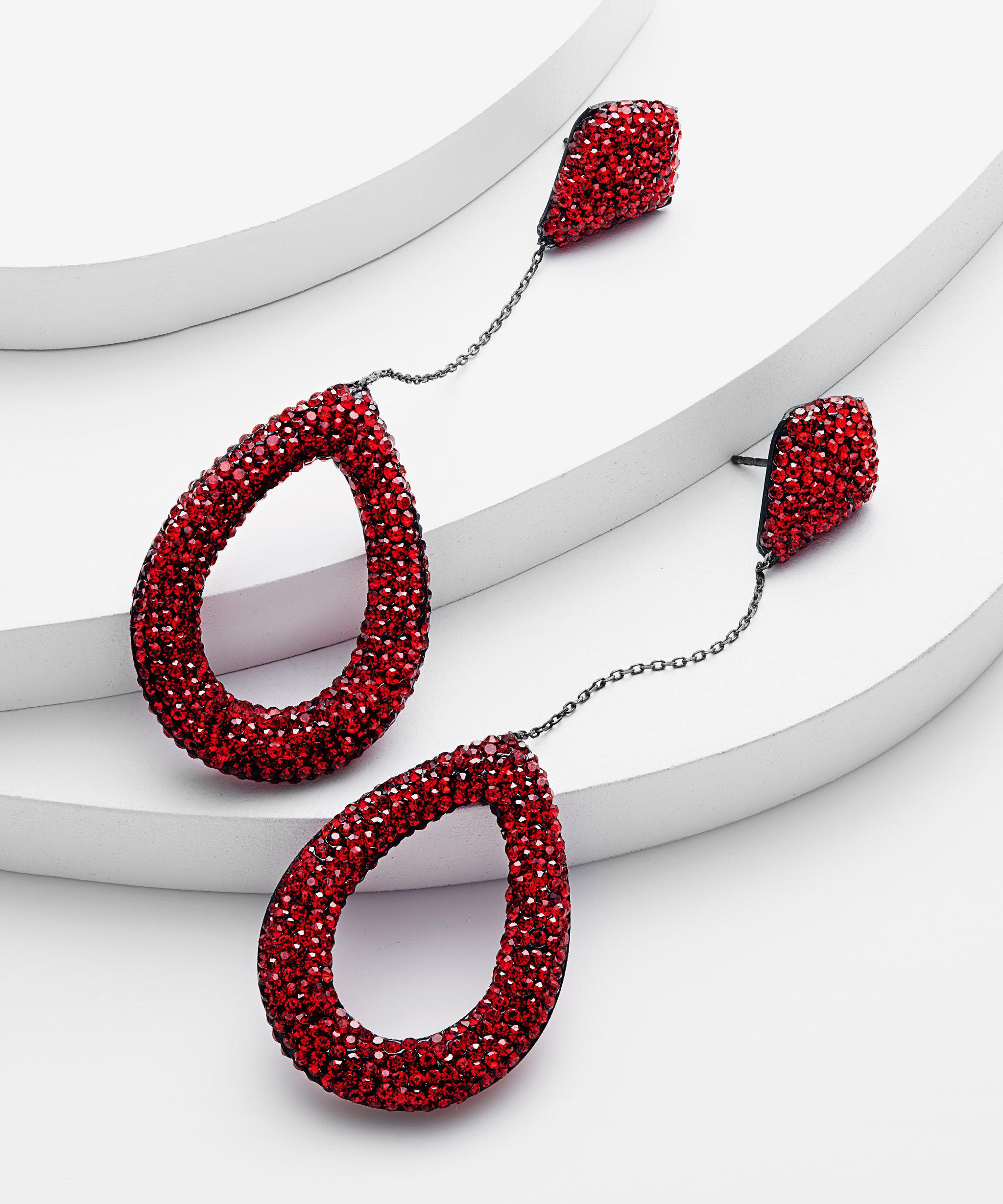 CICELY hematite drop earrings