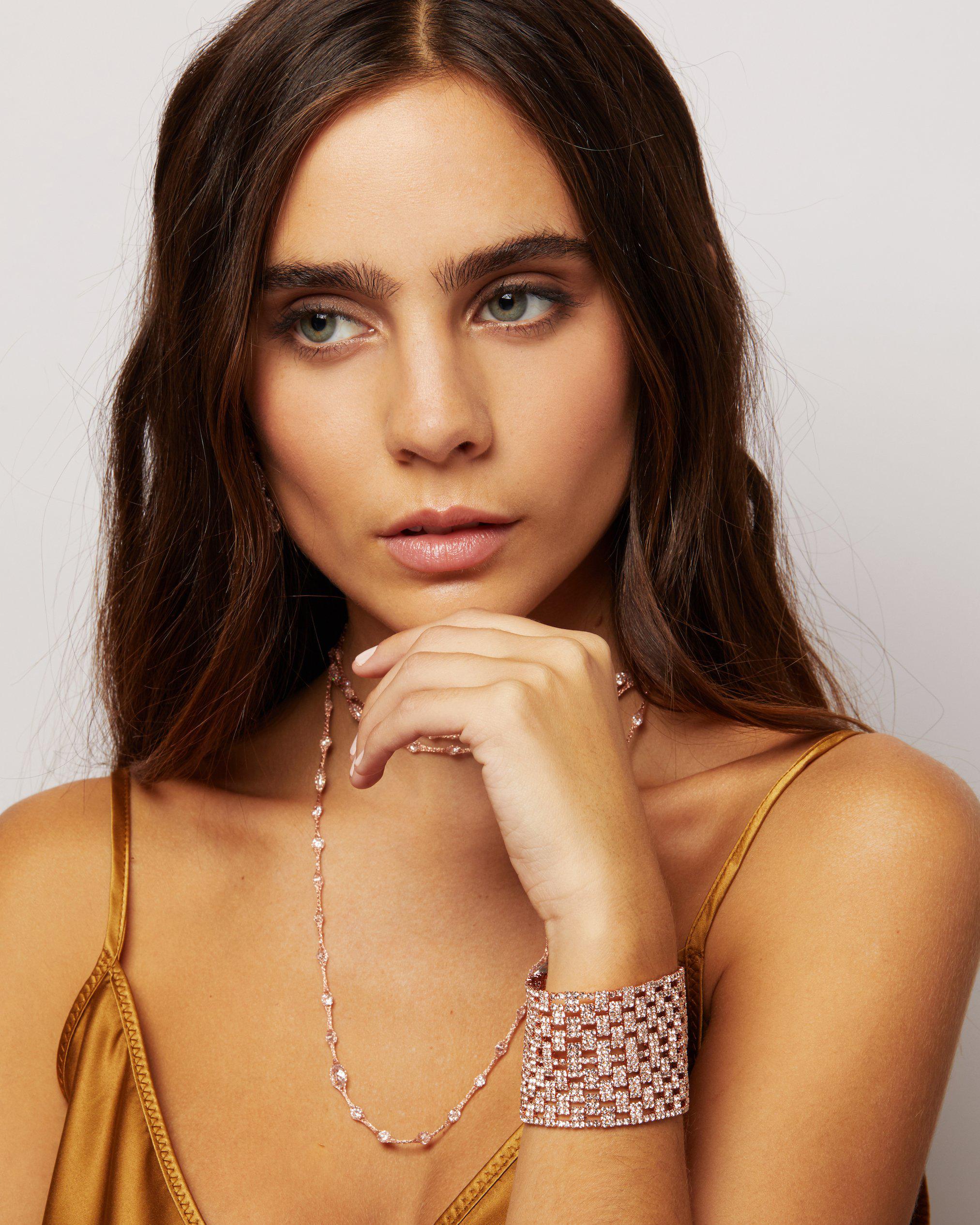 Alisa Wide Band Mesh Bracelet