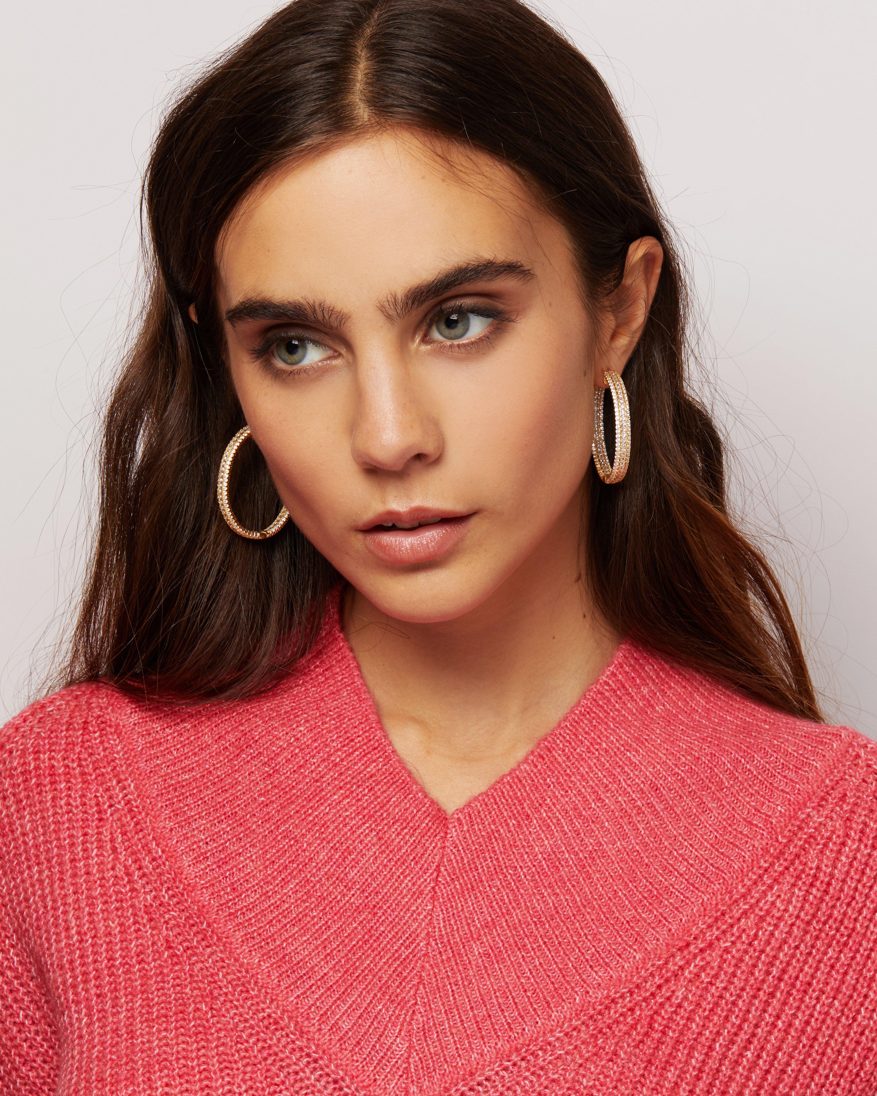 Clarrisa Oval Hoop Earrings