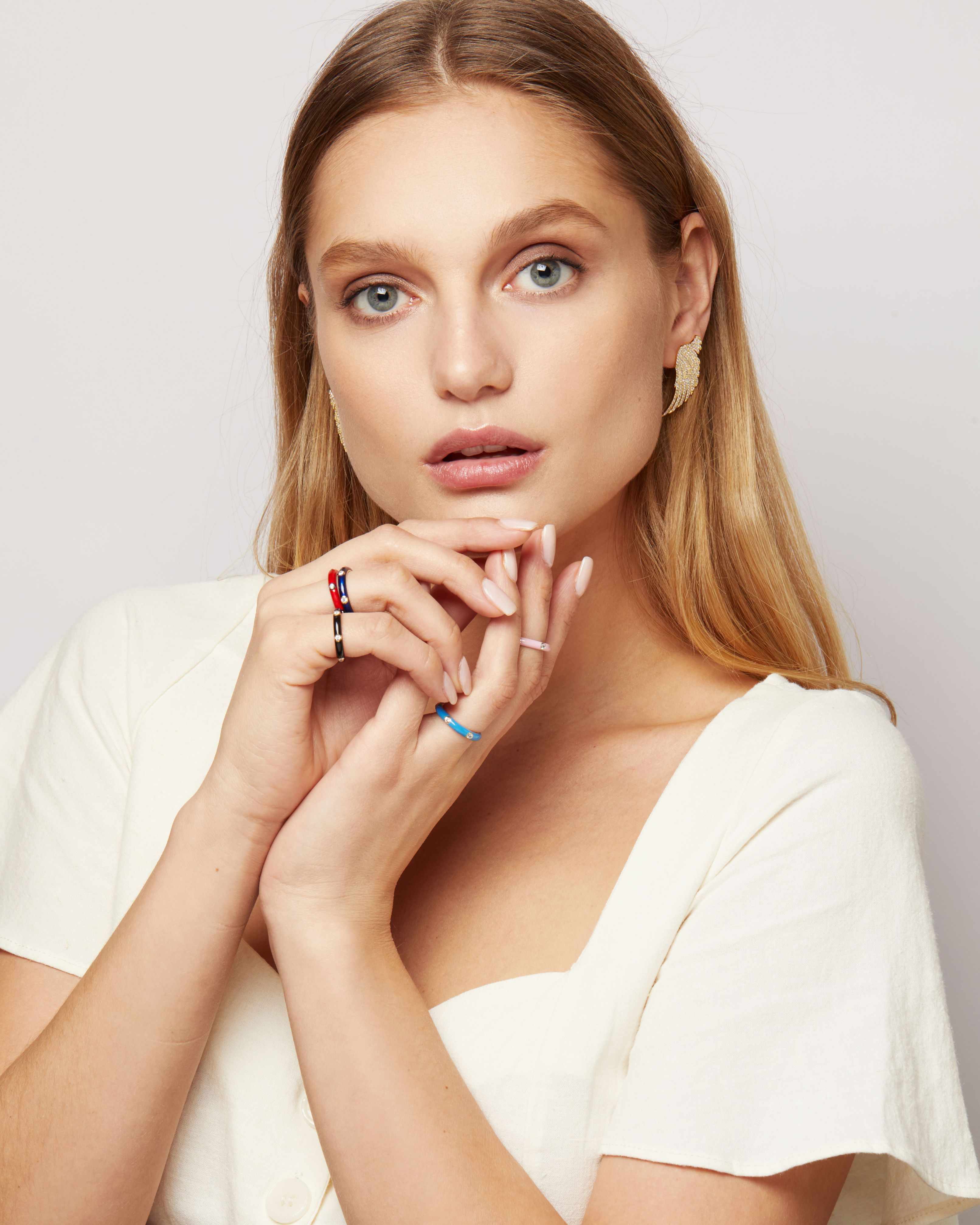 Carin Enamel Band Ring