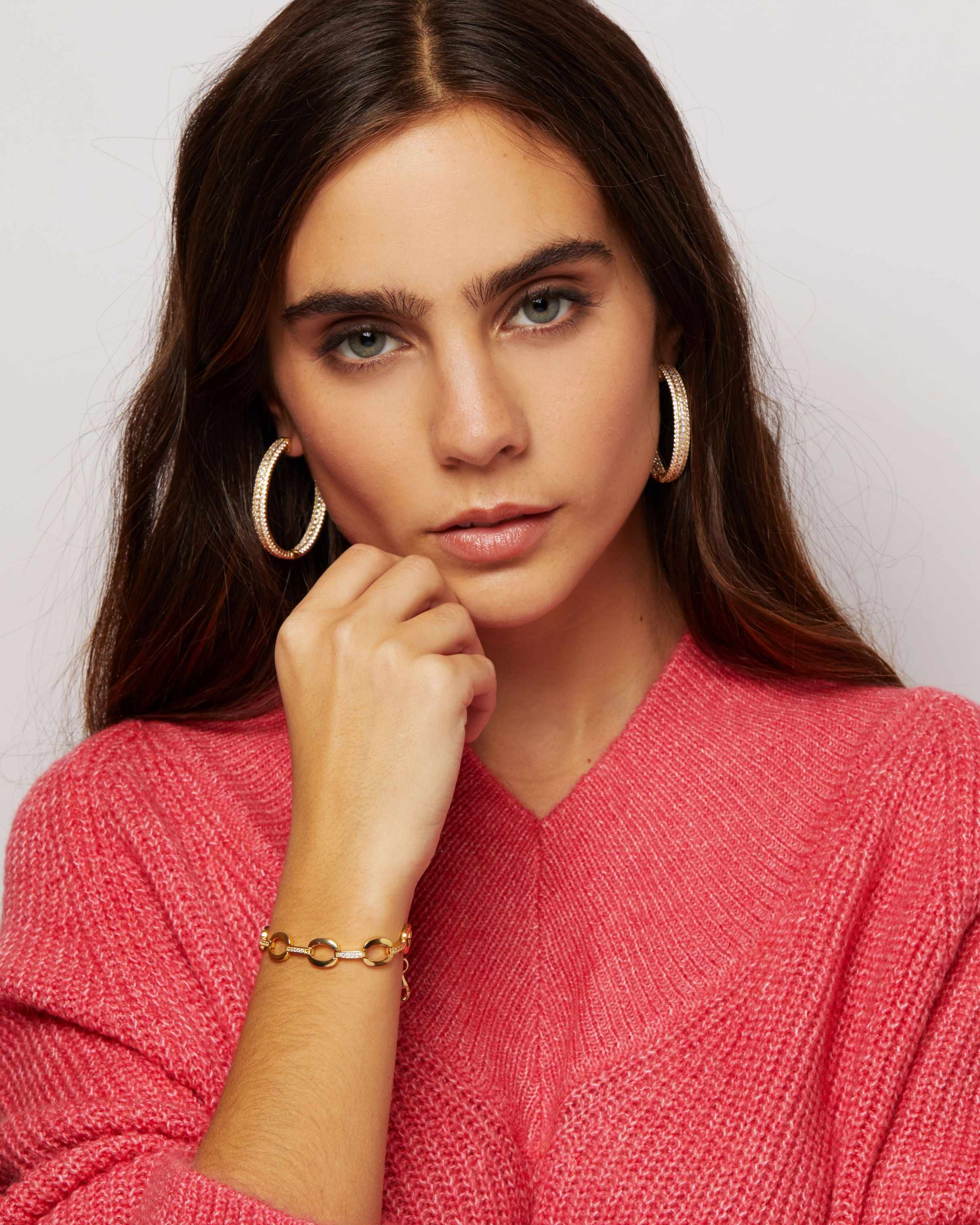 Yvette Oval Link and Bar Bracelet