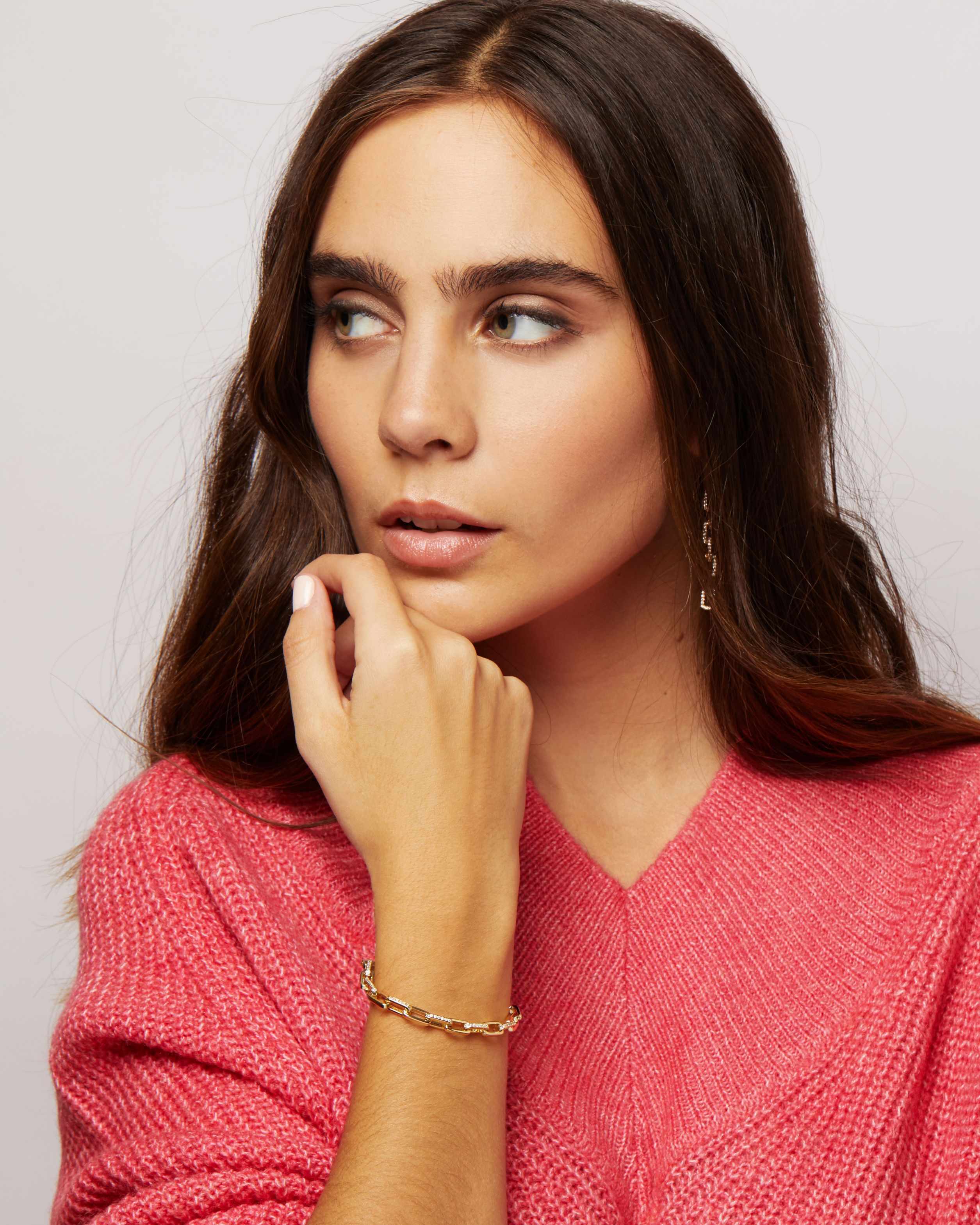 Ebba Classy Gold Chain Link Bracelet