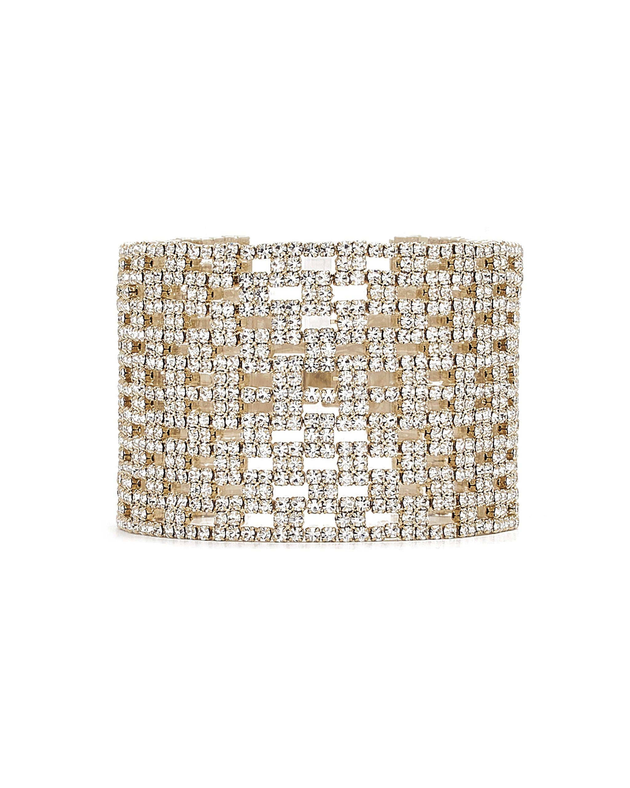Alisa Wide Band Mesh Bracelet