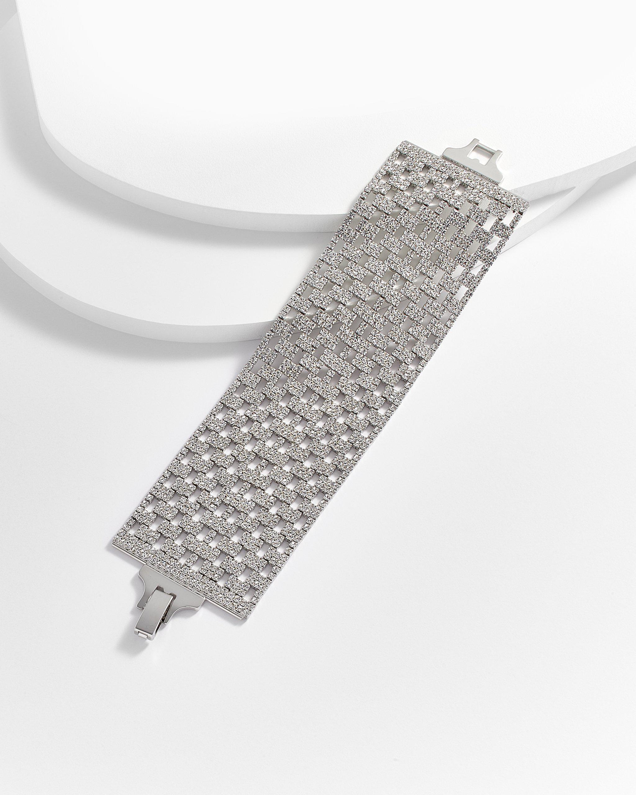 Alisa Wide Band Mesh Bracelet
