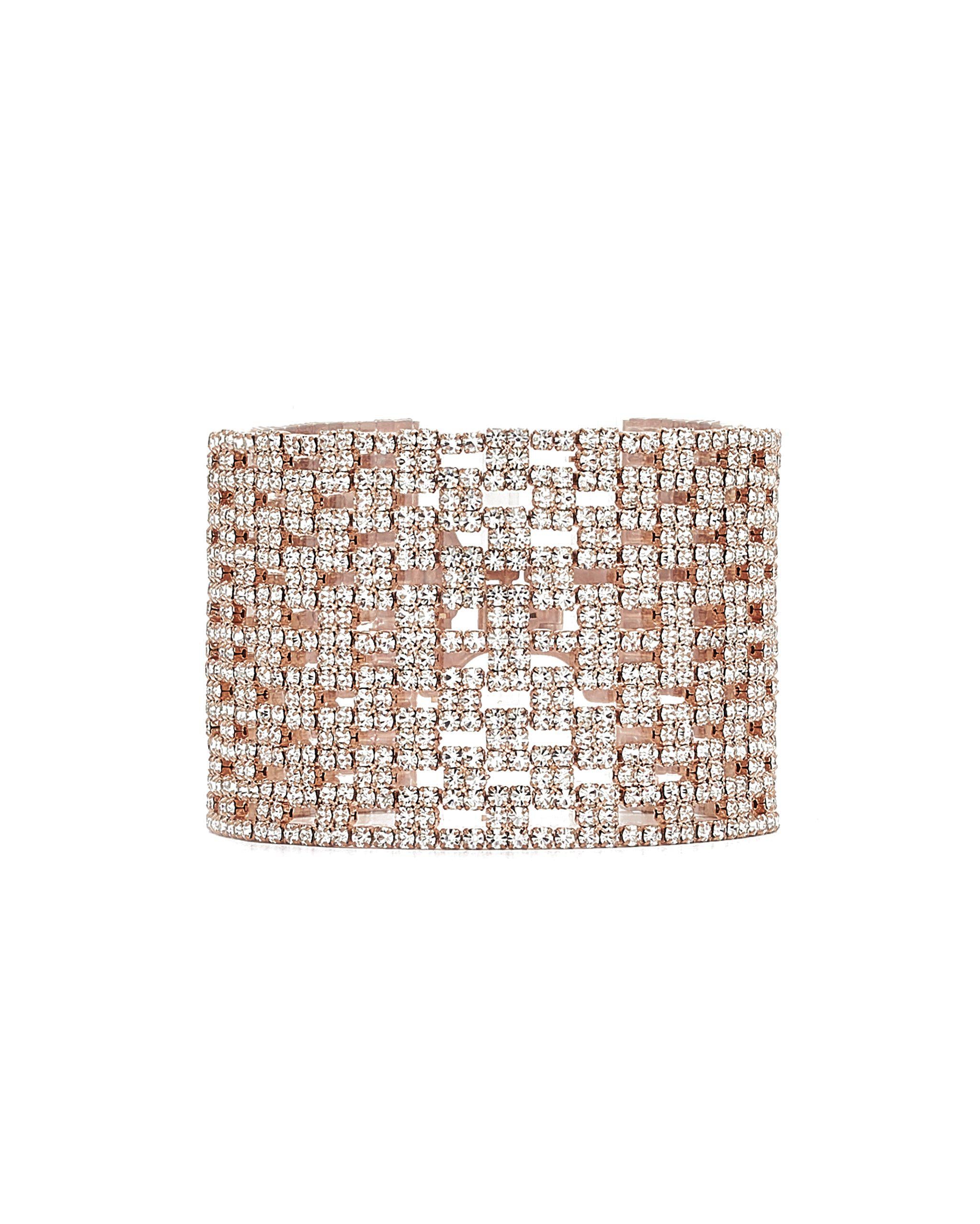 Alisa Wide Band Mesh Bracelet