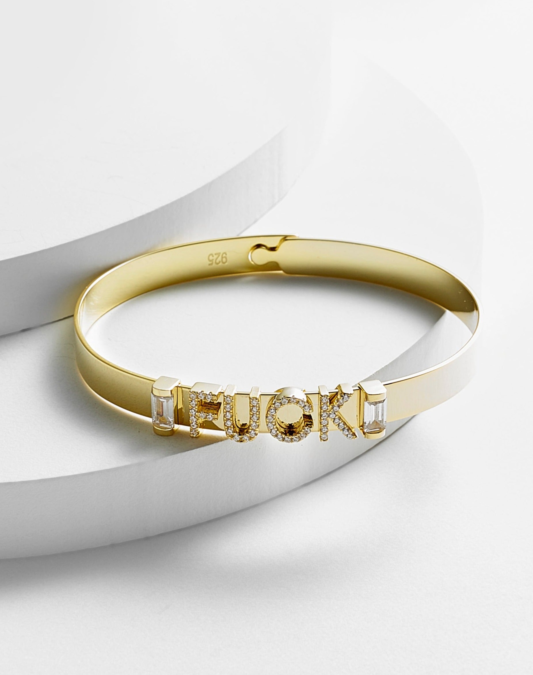 F@@K Cuff Bracelet