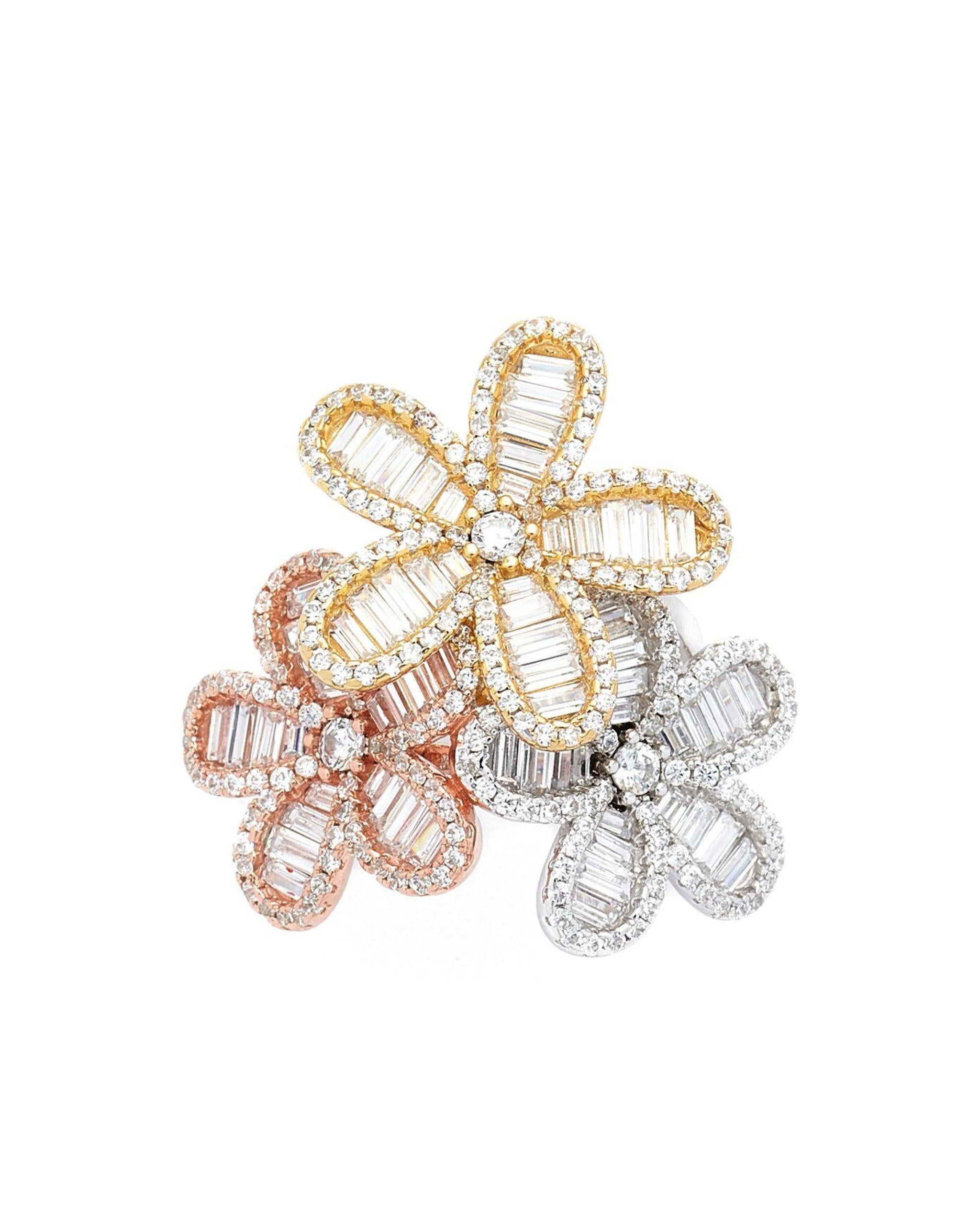 Daisy Triple Flower Ring