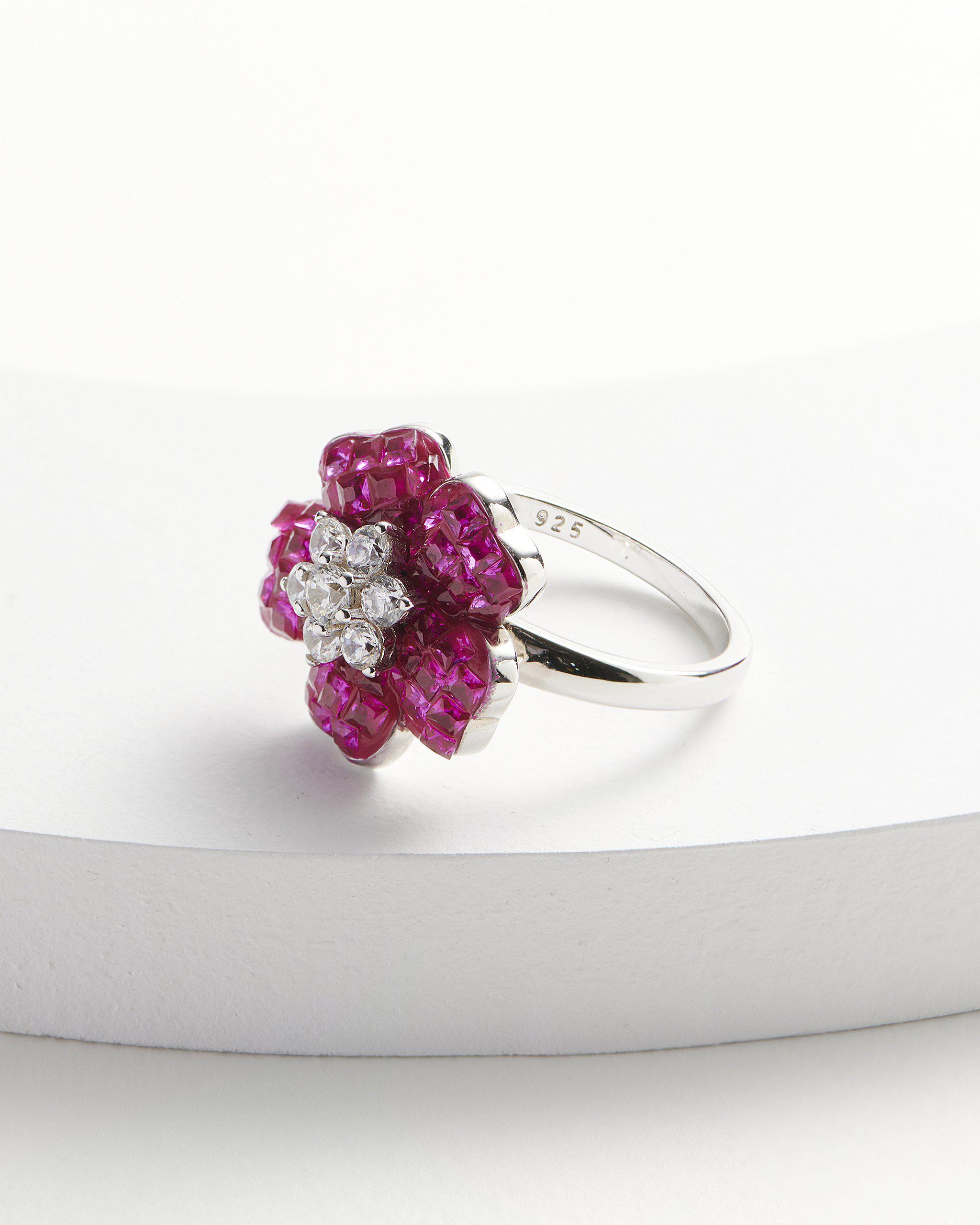 Daphne Jeweled Flower Petal Ring