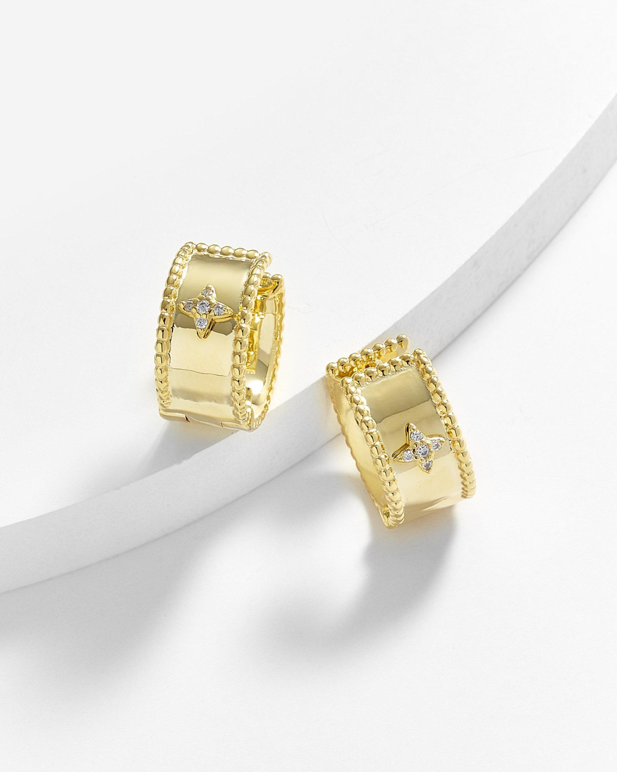 Alfreda Small Cuff Star Earrings