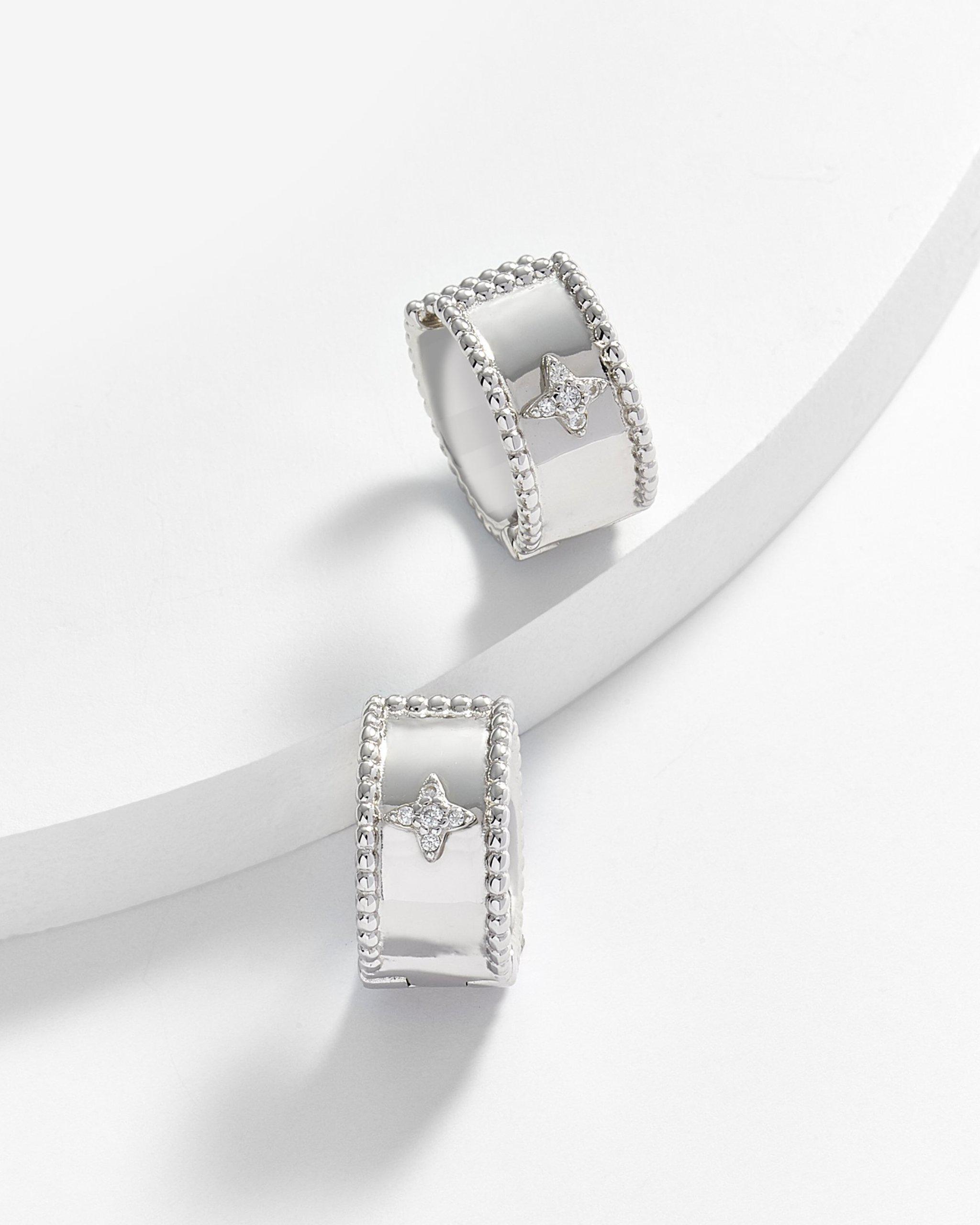 Alfreda Small Cuff Star Earrings