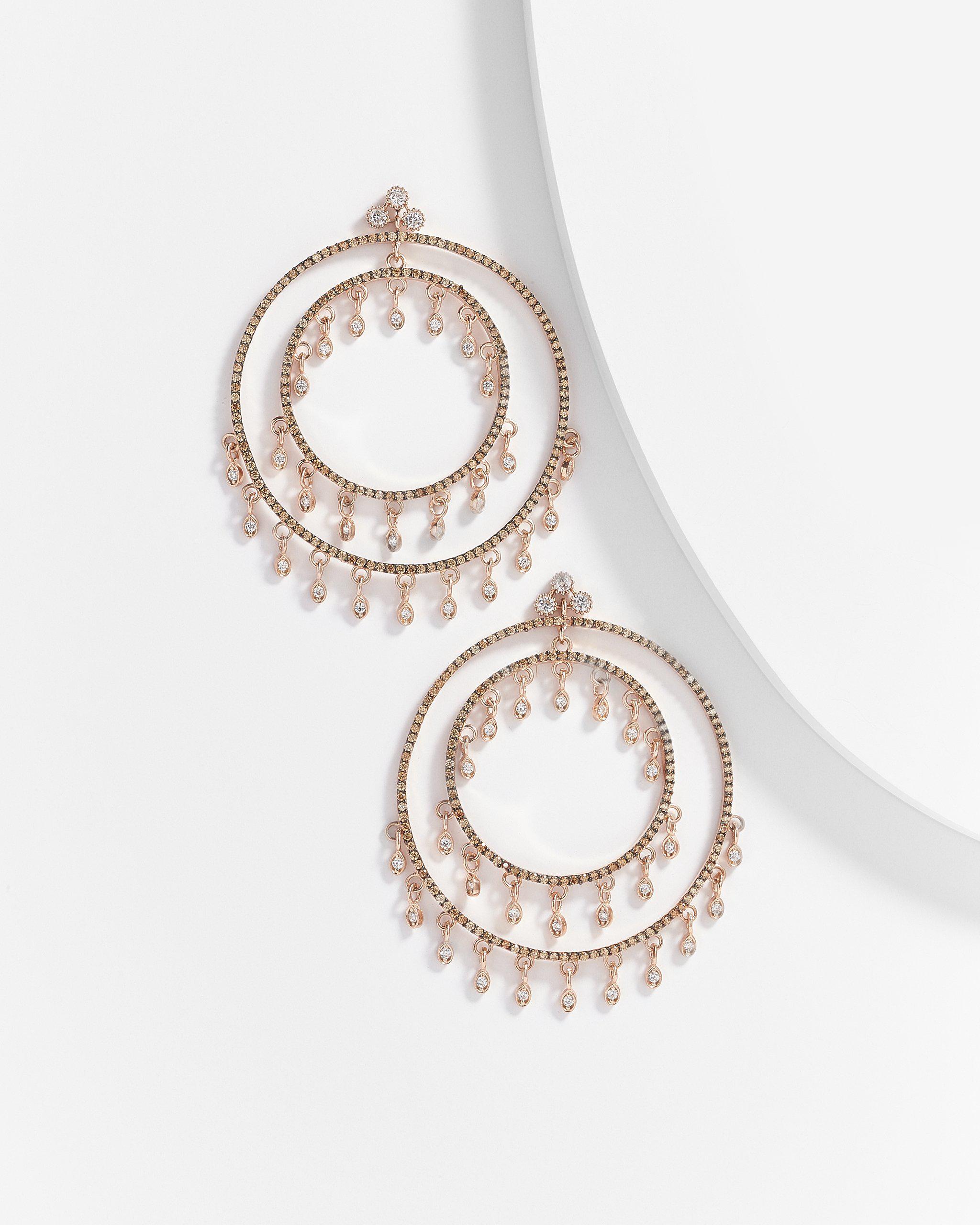 Andria Sparkling Rain Drop Chandelier Dangle Earrings