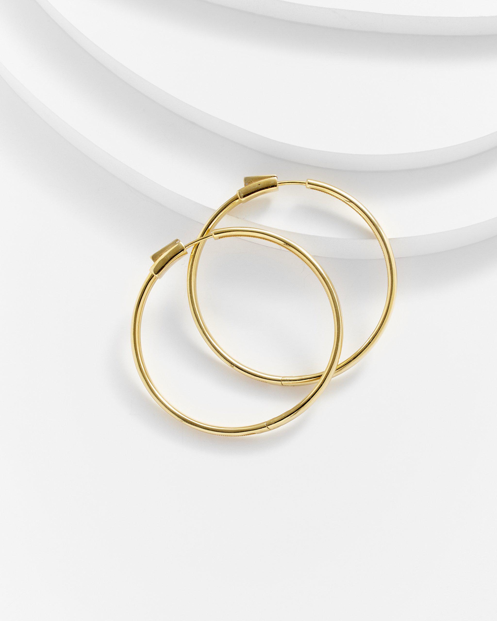 Babette Large Thin Hoop Earrings