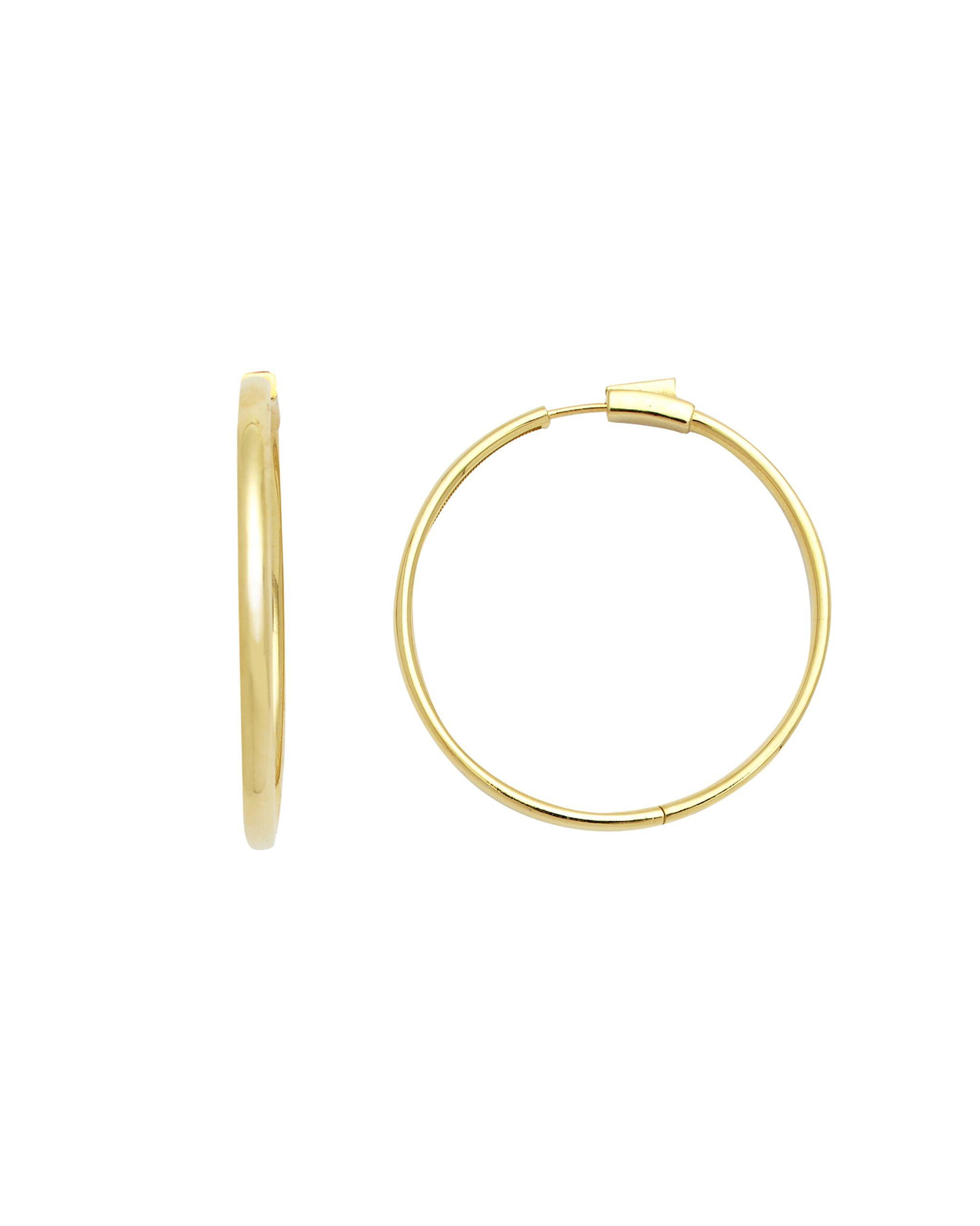 Babette Large Thin Hoop Earrings