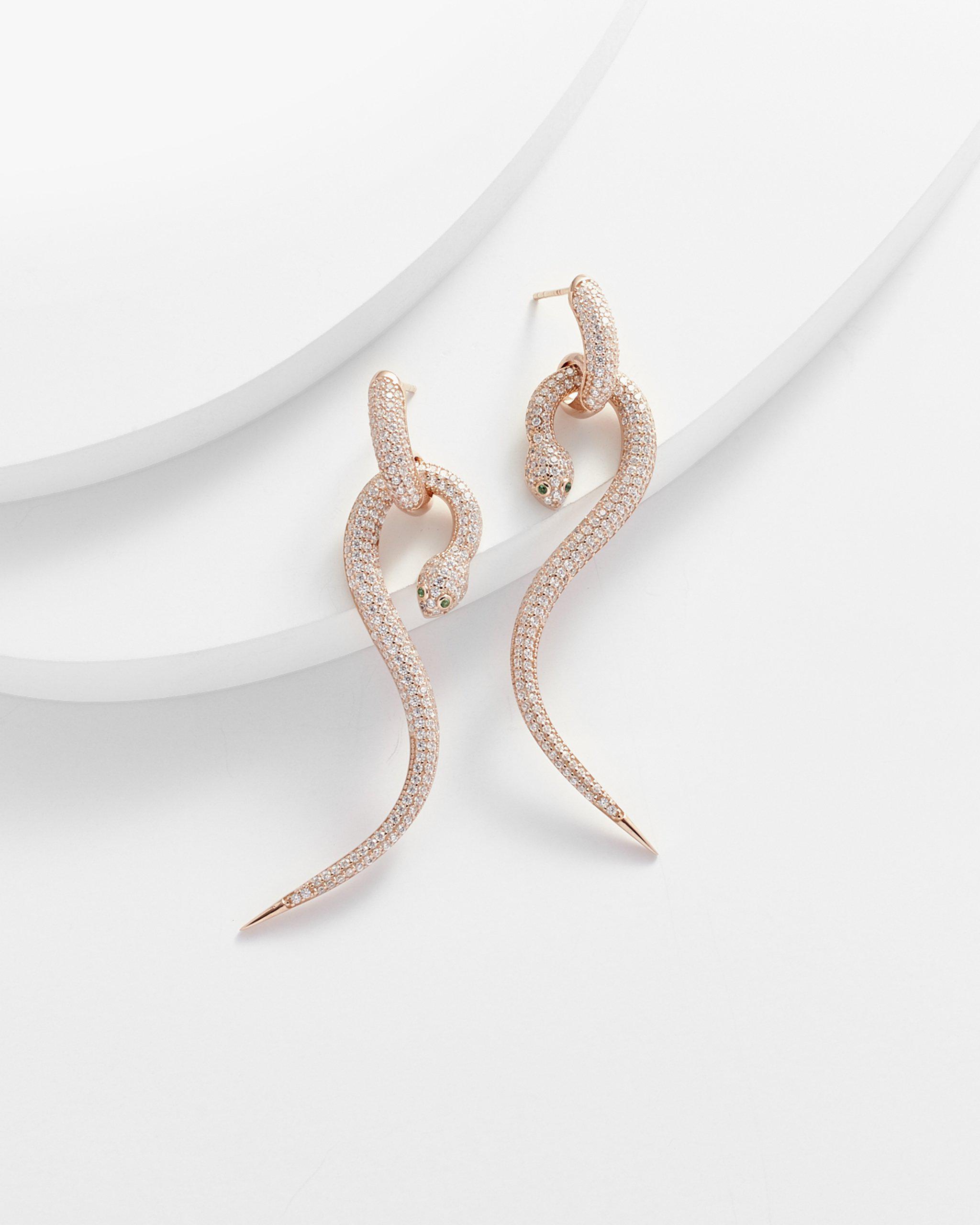 Amiga Exotic Serpent Dangling Earrings