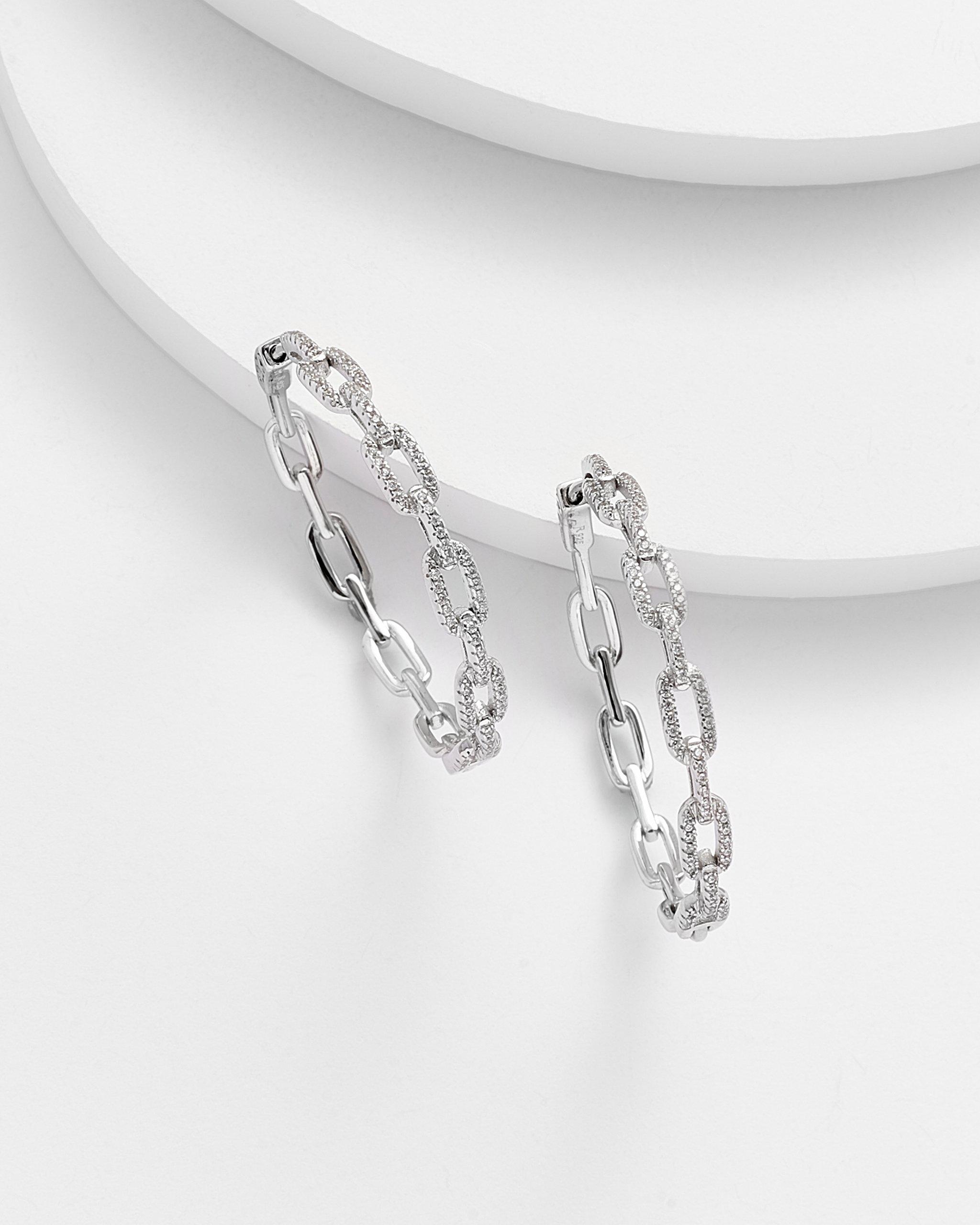 ALYCE Chain Link Hoops