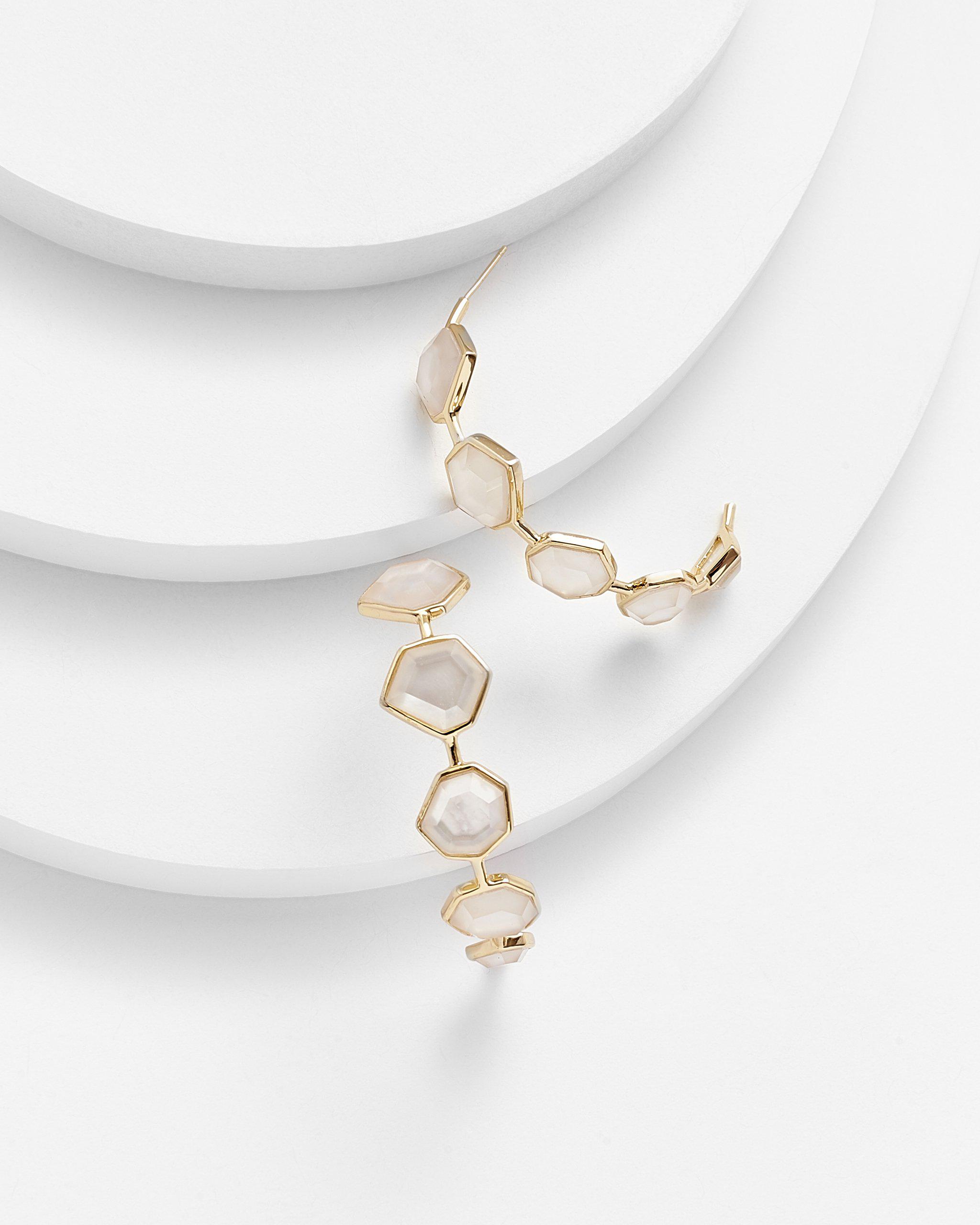 EILEEN Pearl Hoop Earrings