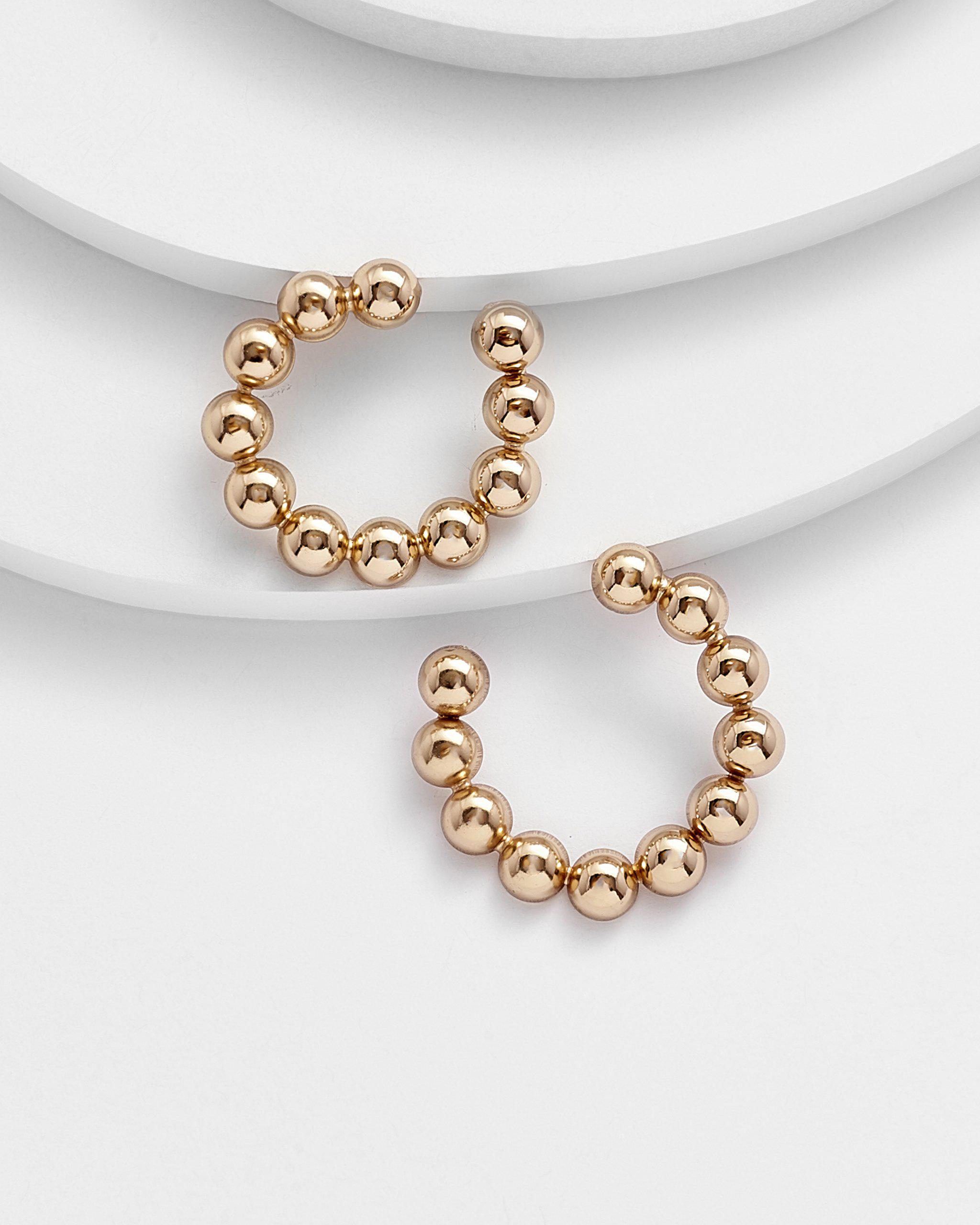 ELFRIEDA Gold Hoop Studs