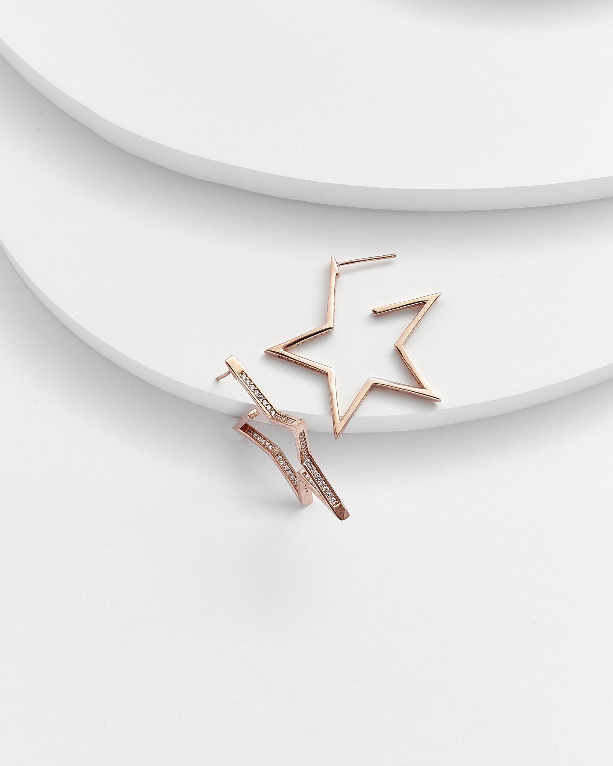 ELSA Star Hoop Earrings