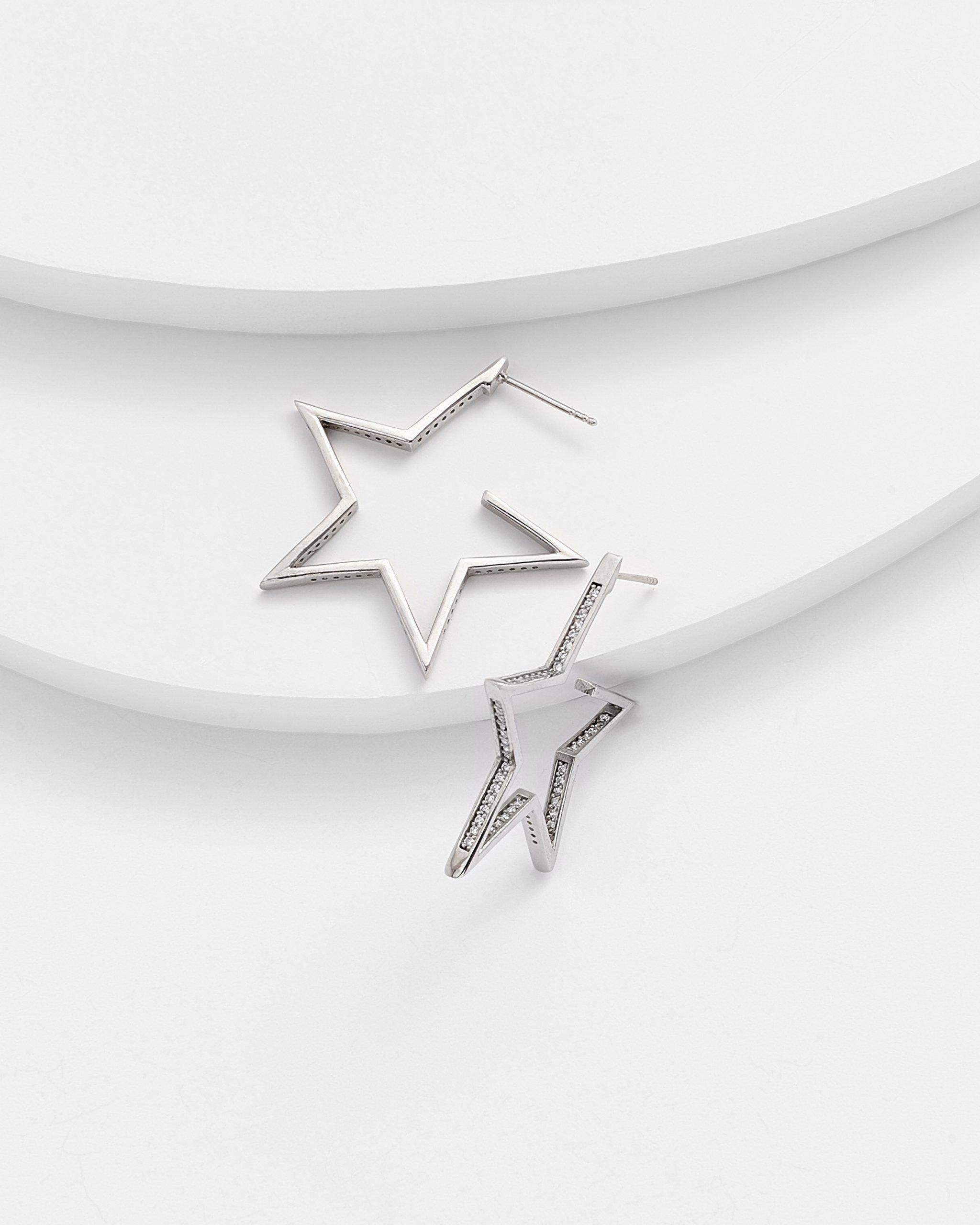 ELSA Star Hoop Earrings