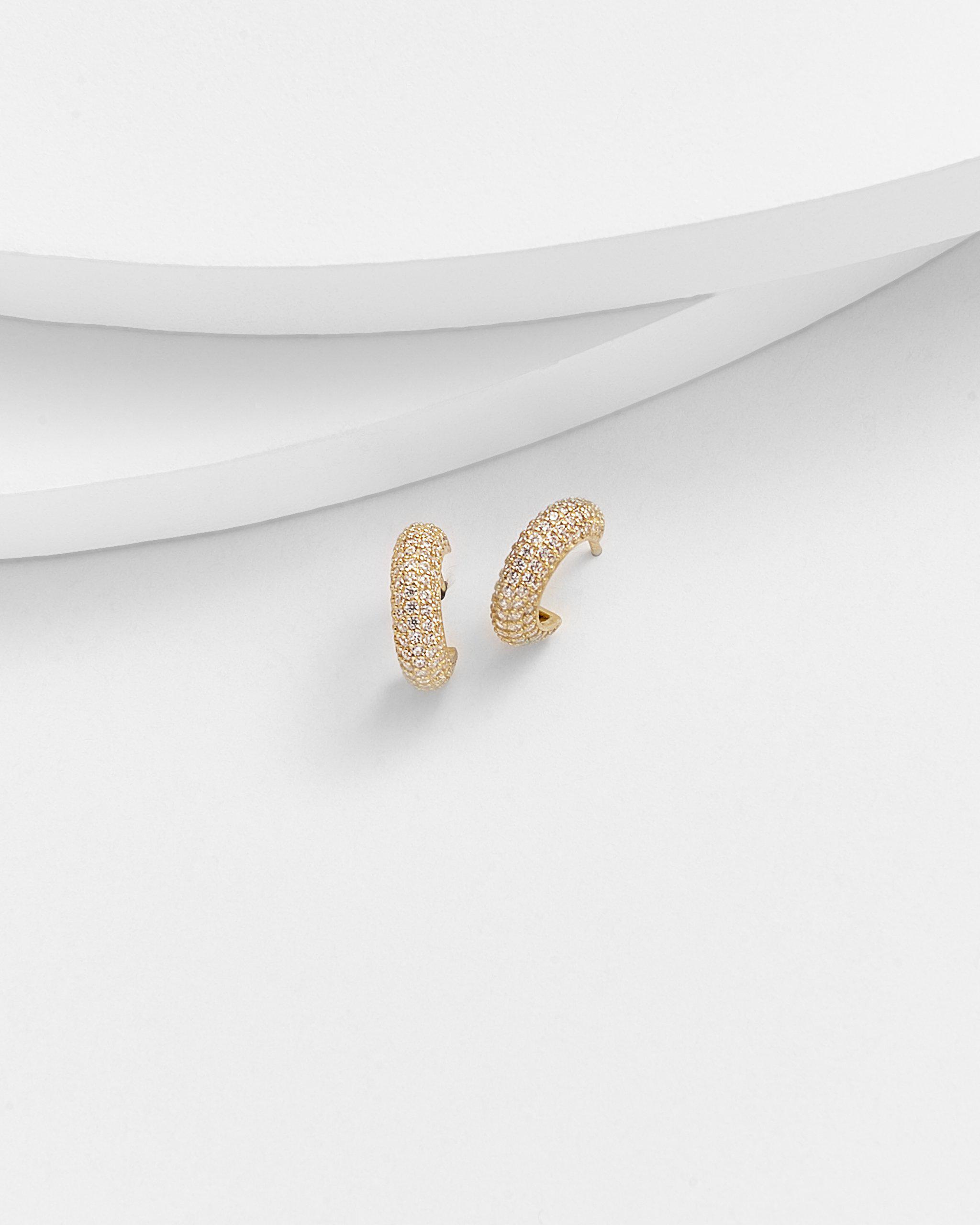 ELSIE Pave Ear Huggers