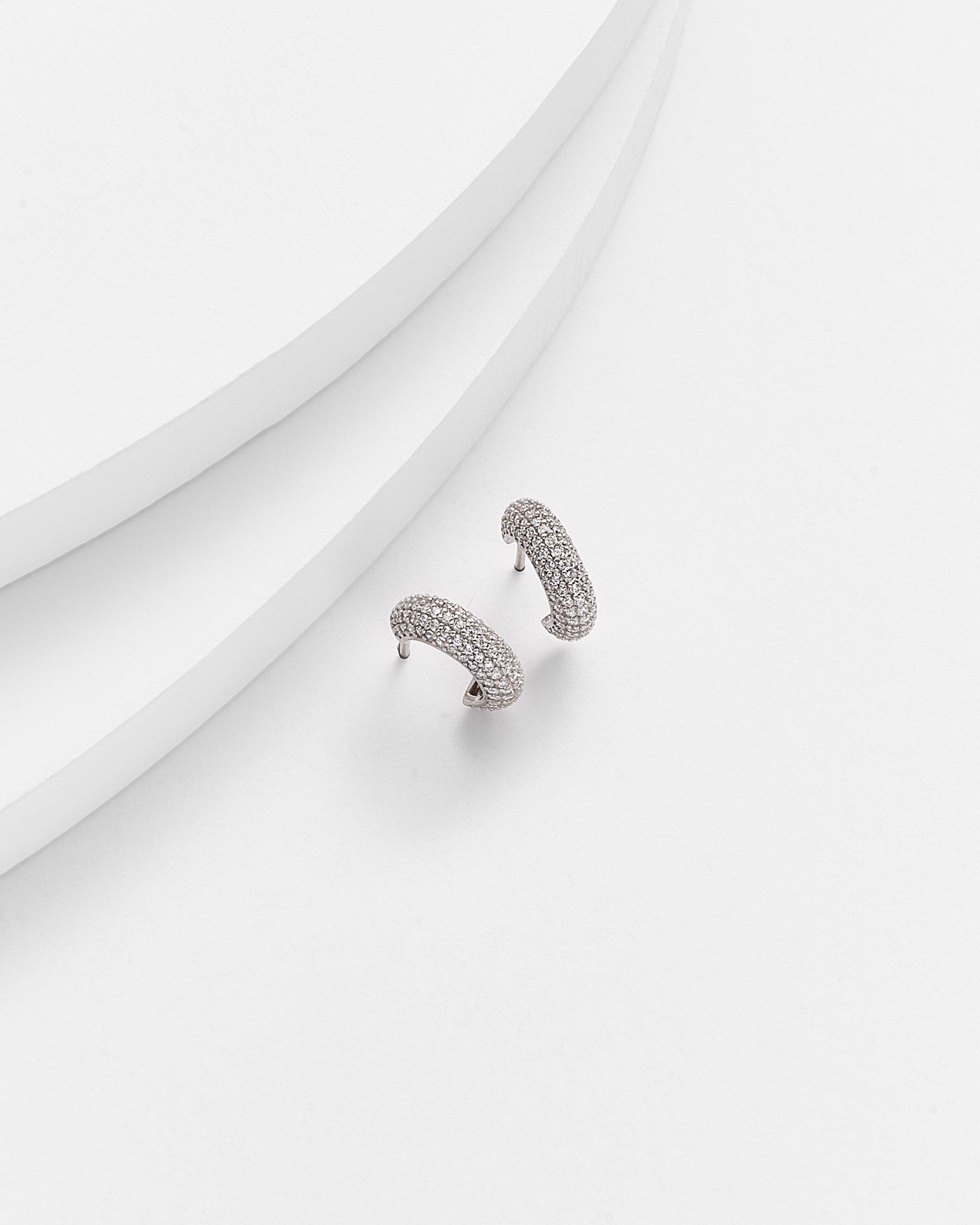 ELSIE Pave Ear Huggers