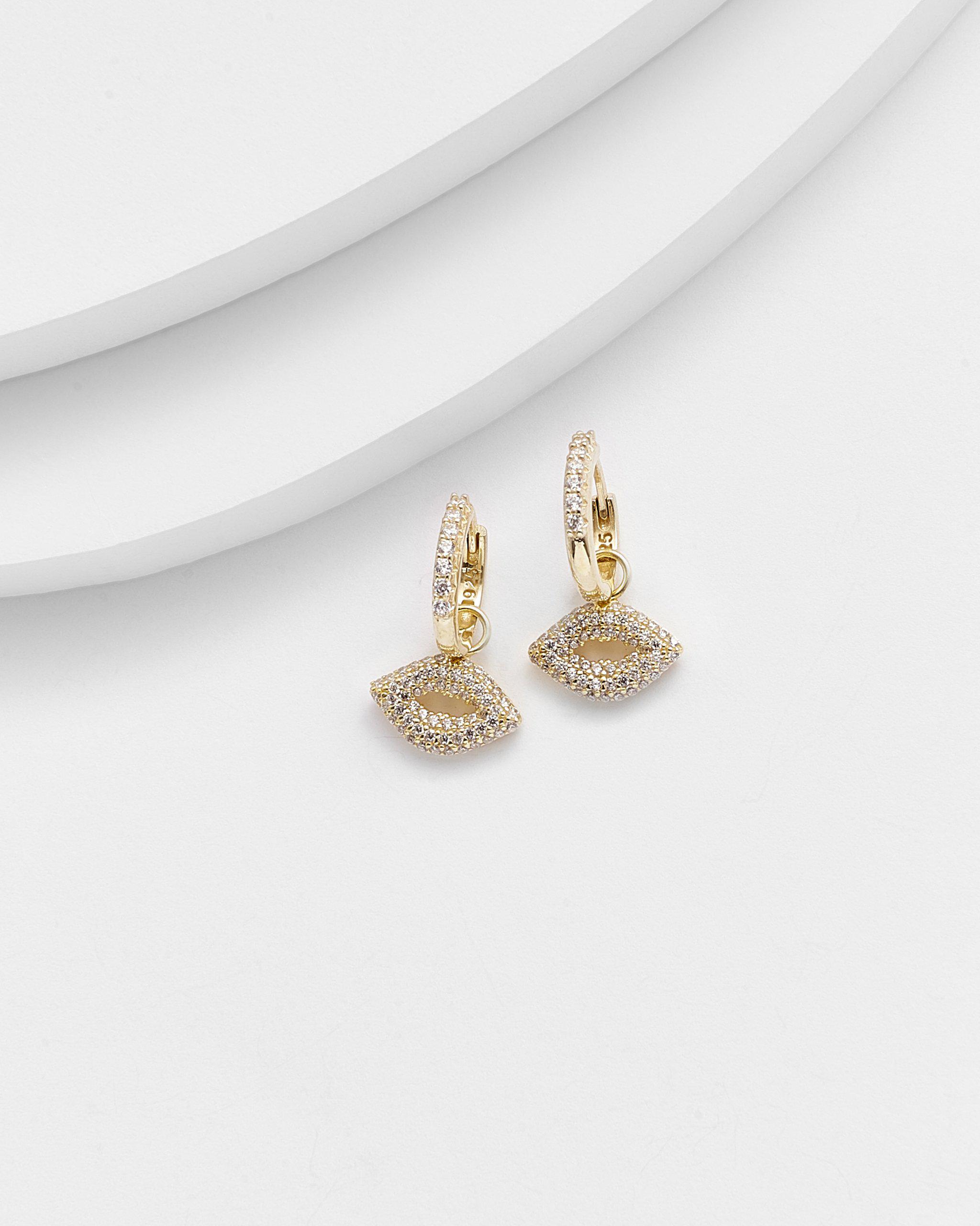 KISS ME Drop Ear Huggers