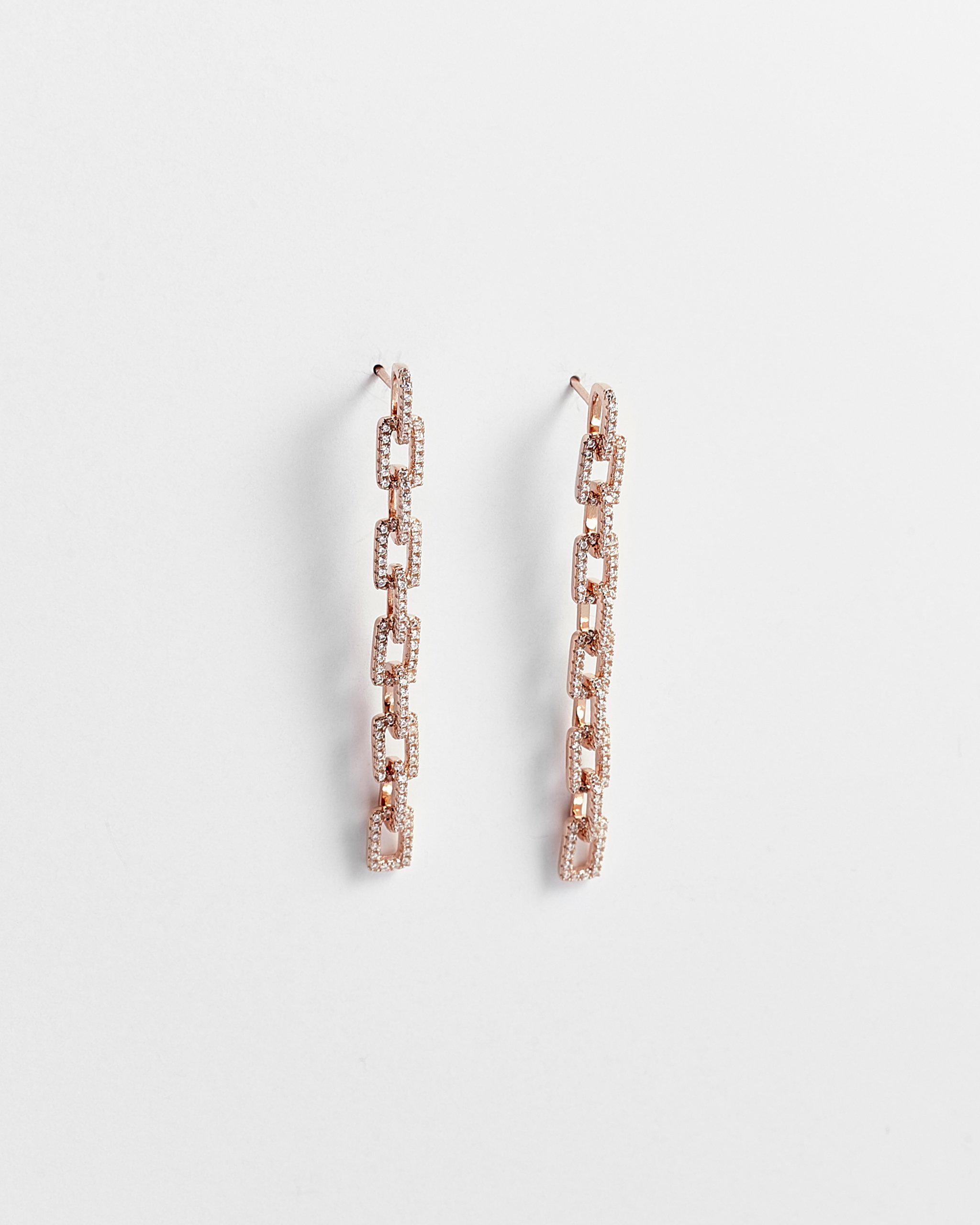 Alyce Dangling Chain Earrings