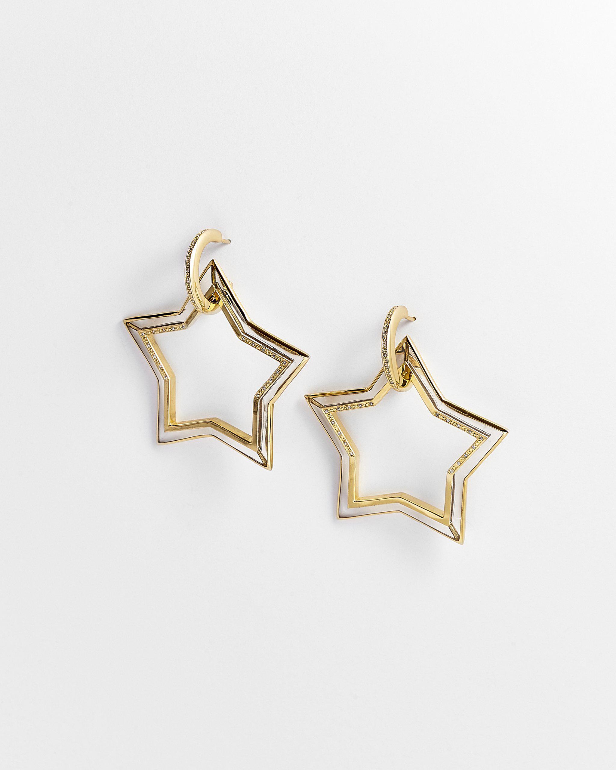EMILIA Star Hoop Earrings