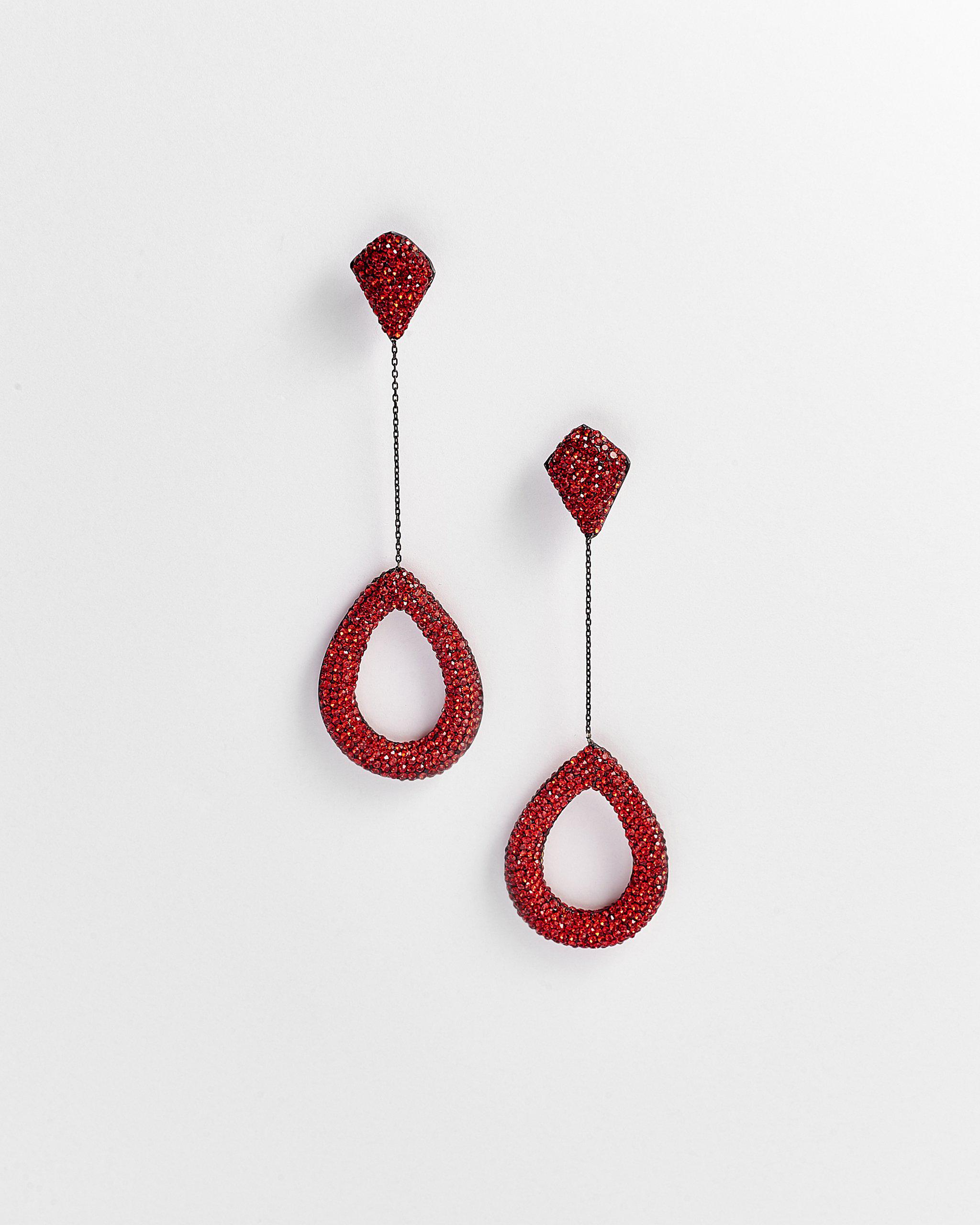 CICELY hematite drop earrings