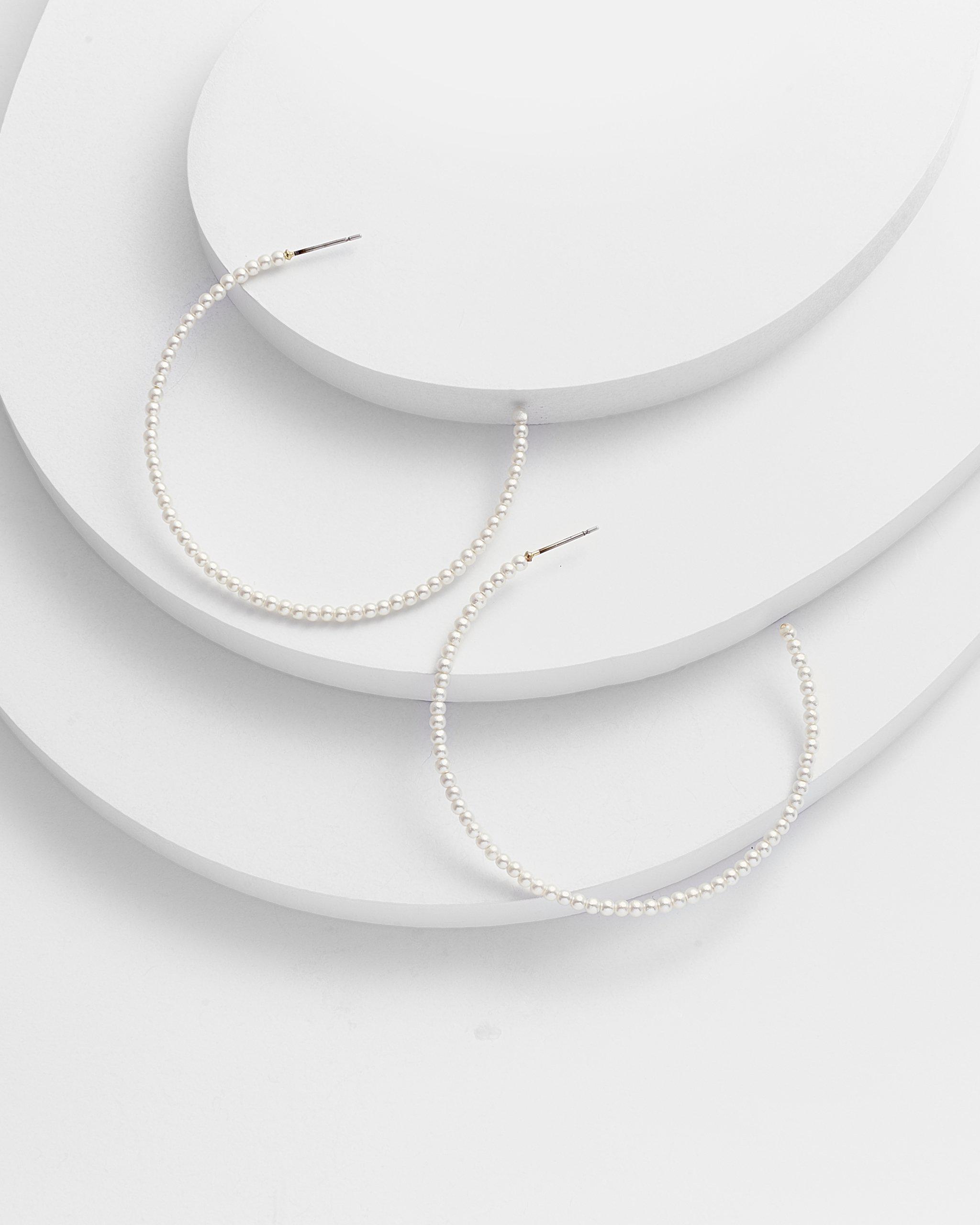 JIMENA Beaded Hoop Earrings