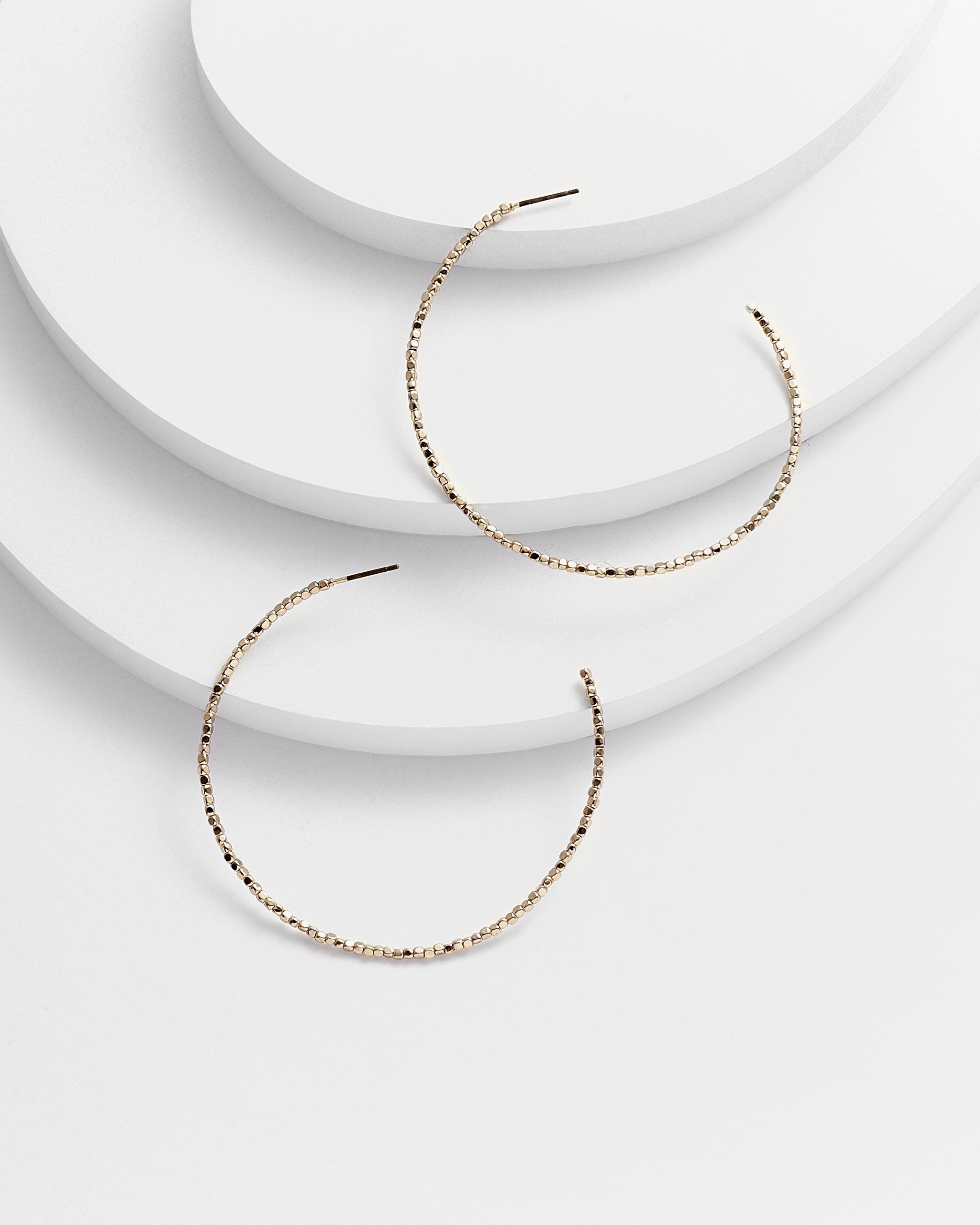 LUCIA Beaded Hoop Earrings