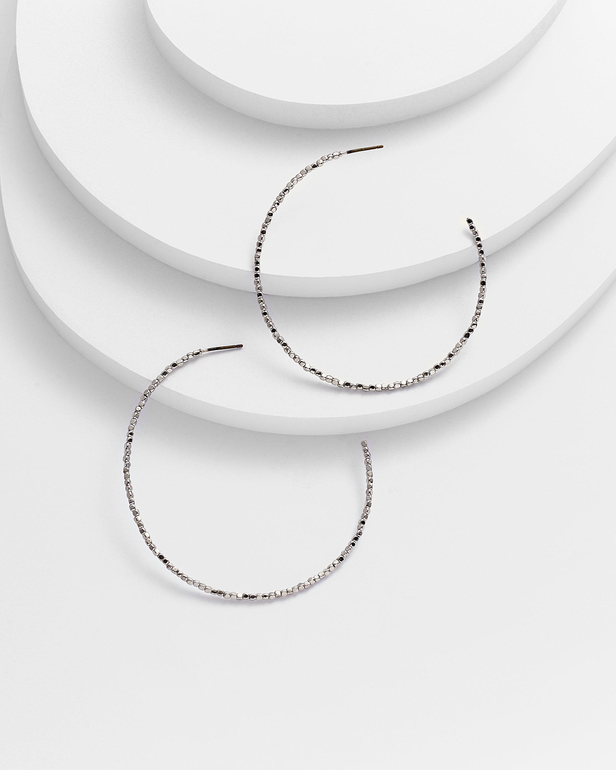 LUCIA Beaded Hoop Earrings