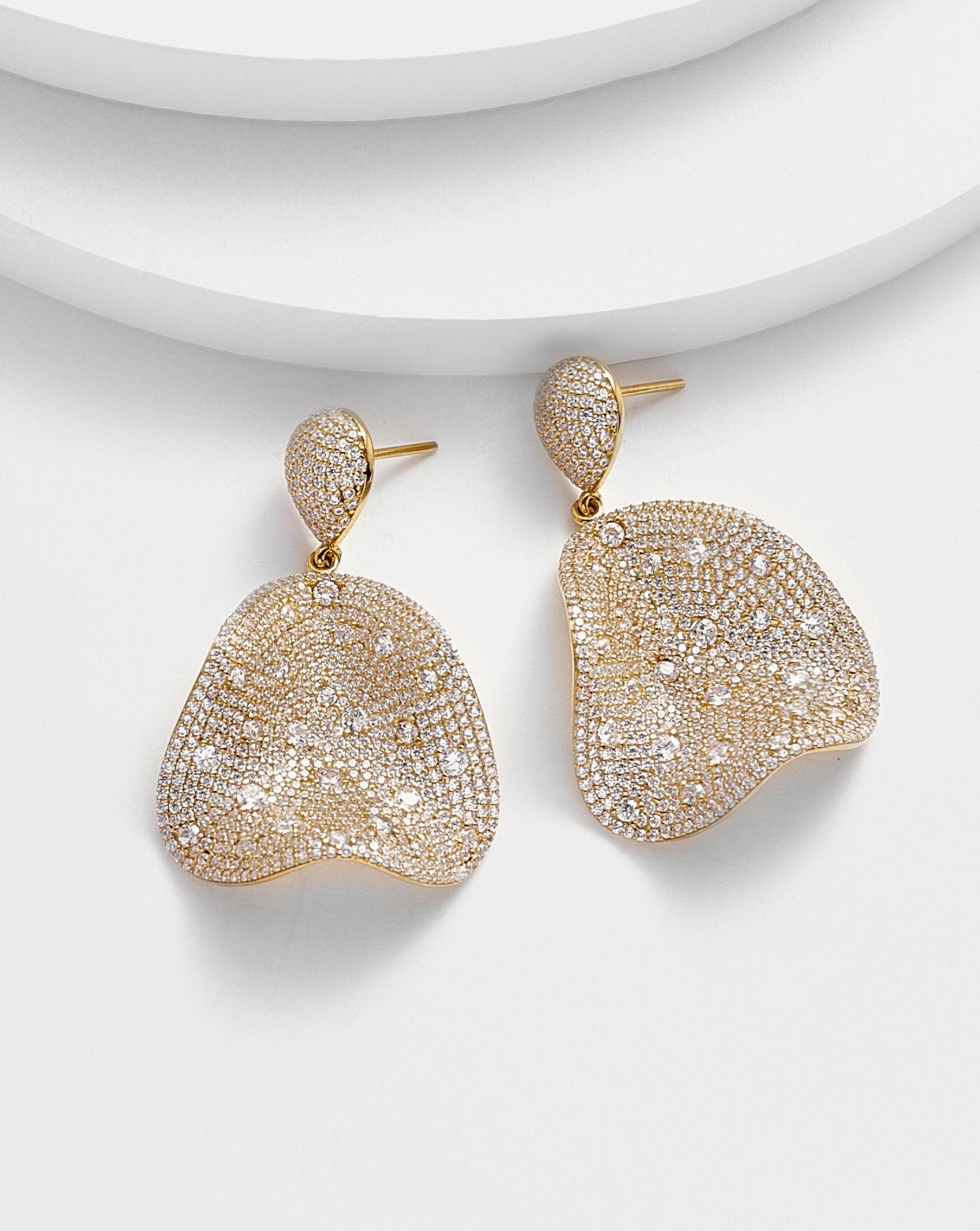 Wave Disk Earrings