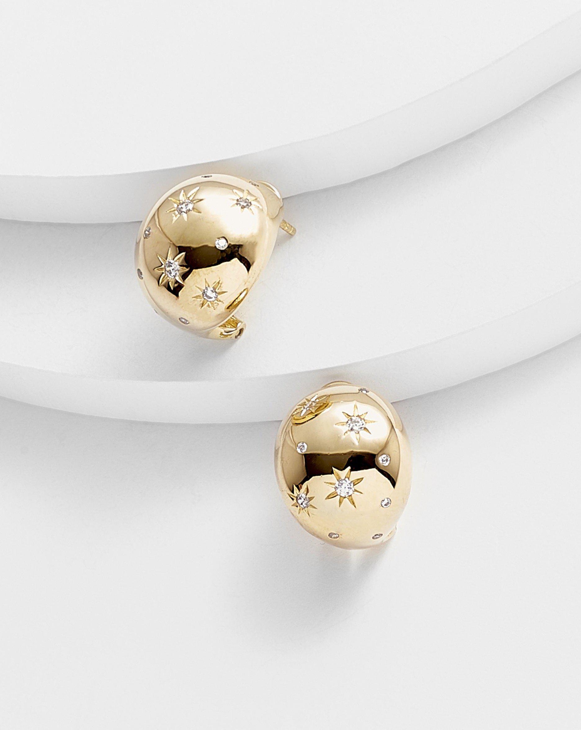Aileen Stars Dome Earrings