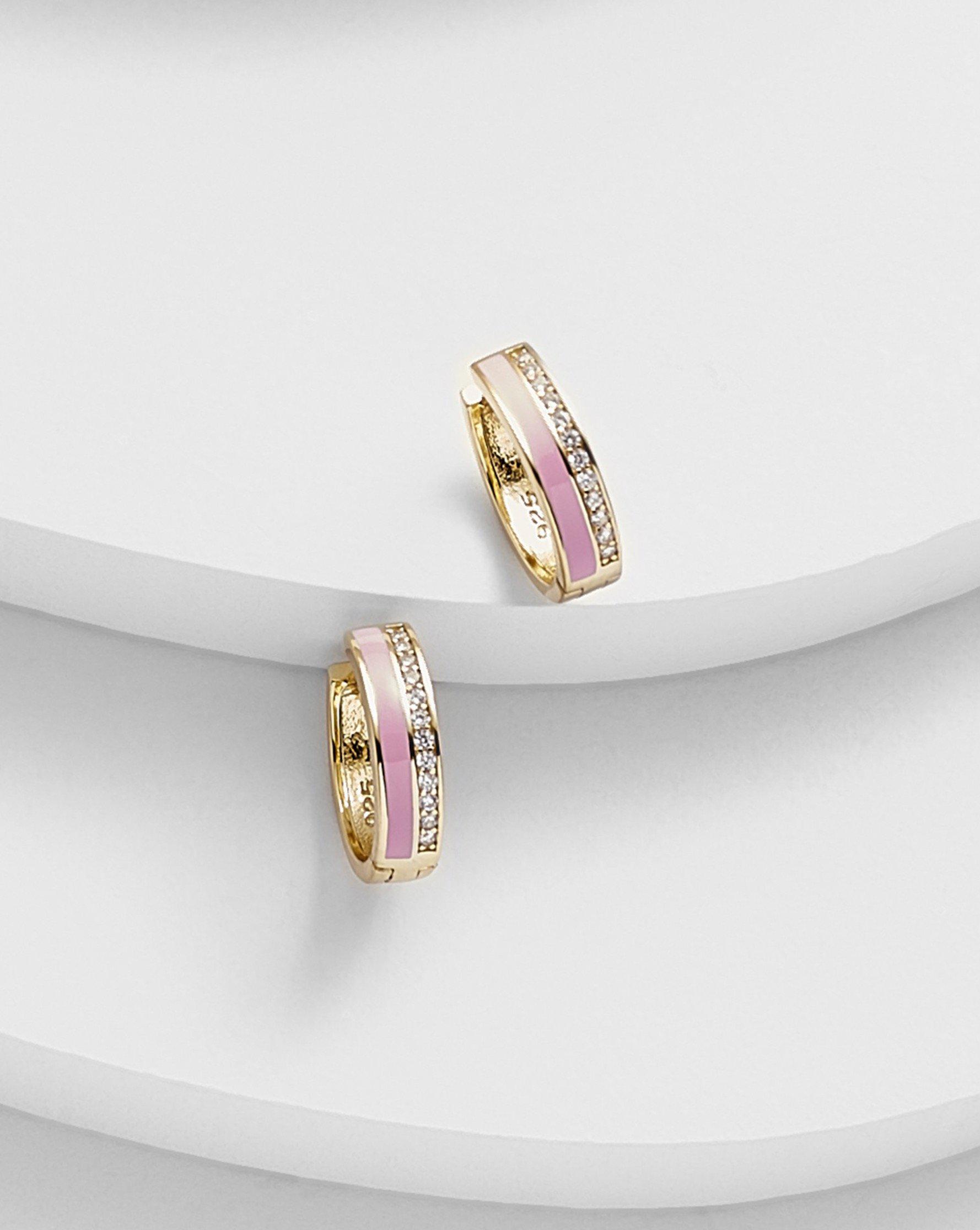 ERIKA Enamel Mini Ear Huggers