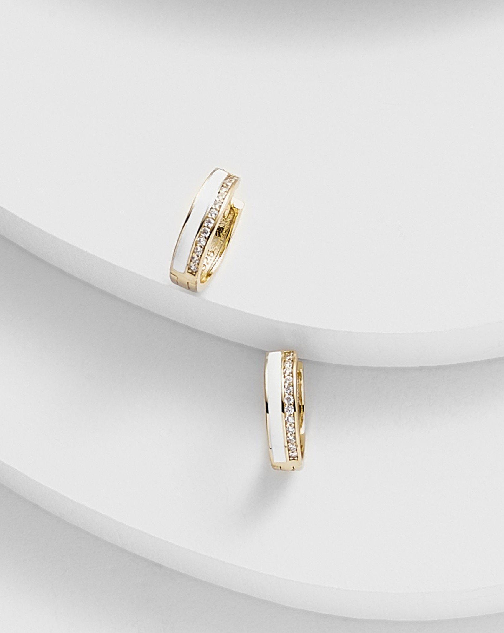 ERIKA Enamel Mini Ear Huggers