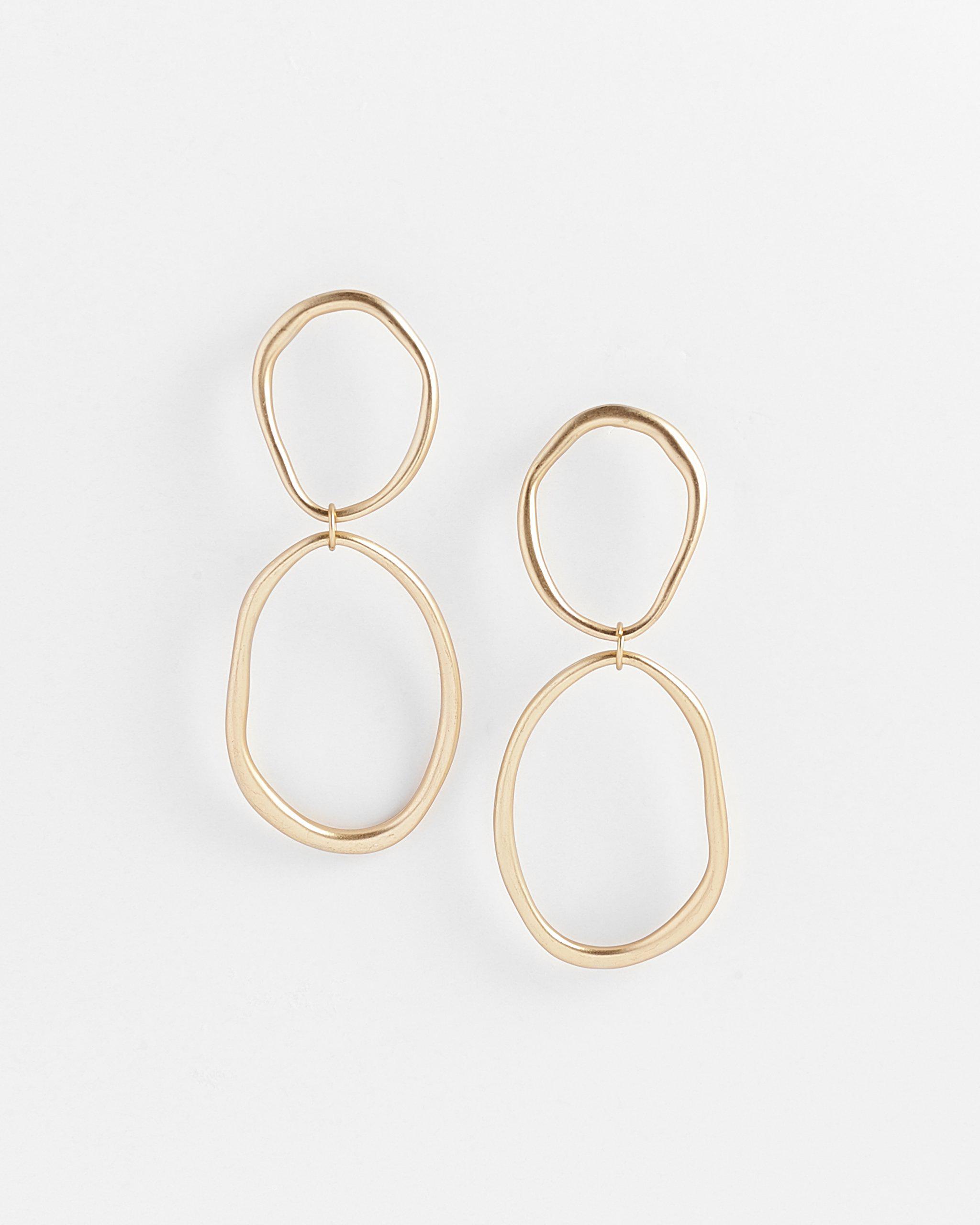 Kyla Oblong Drop Earrings