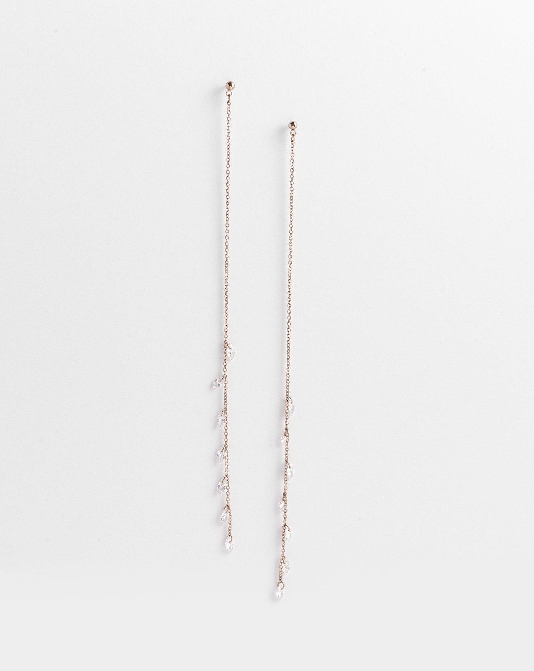 Layla Earrings with Marquise Diamonettes