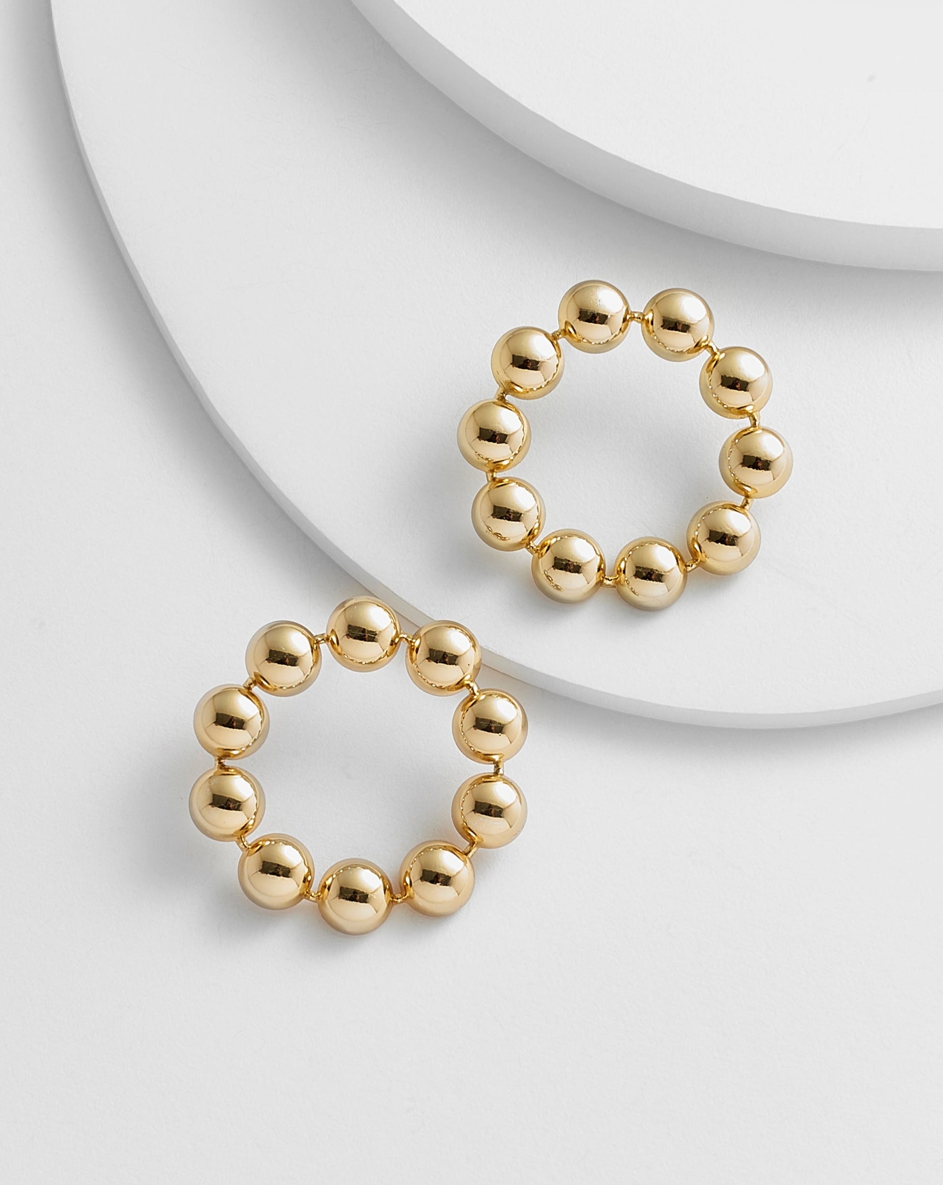 ELFRIEDA Gold Hoop Studs