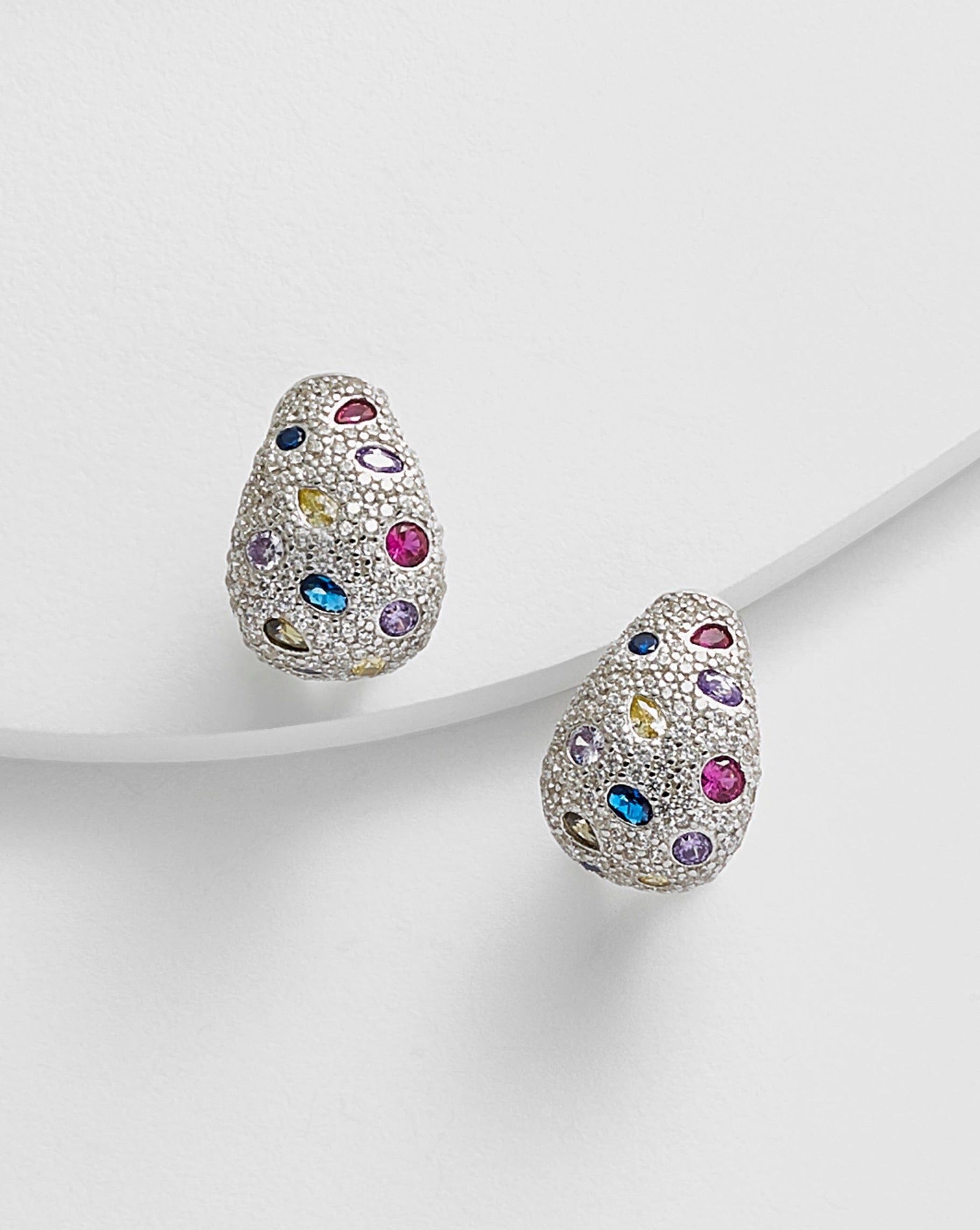 Alexandra Colorful Rhinestone Earrings