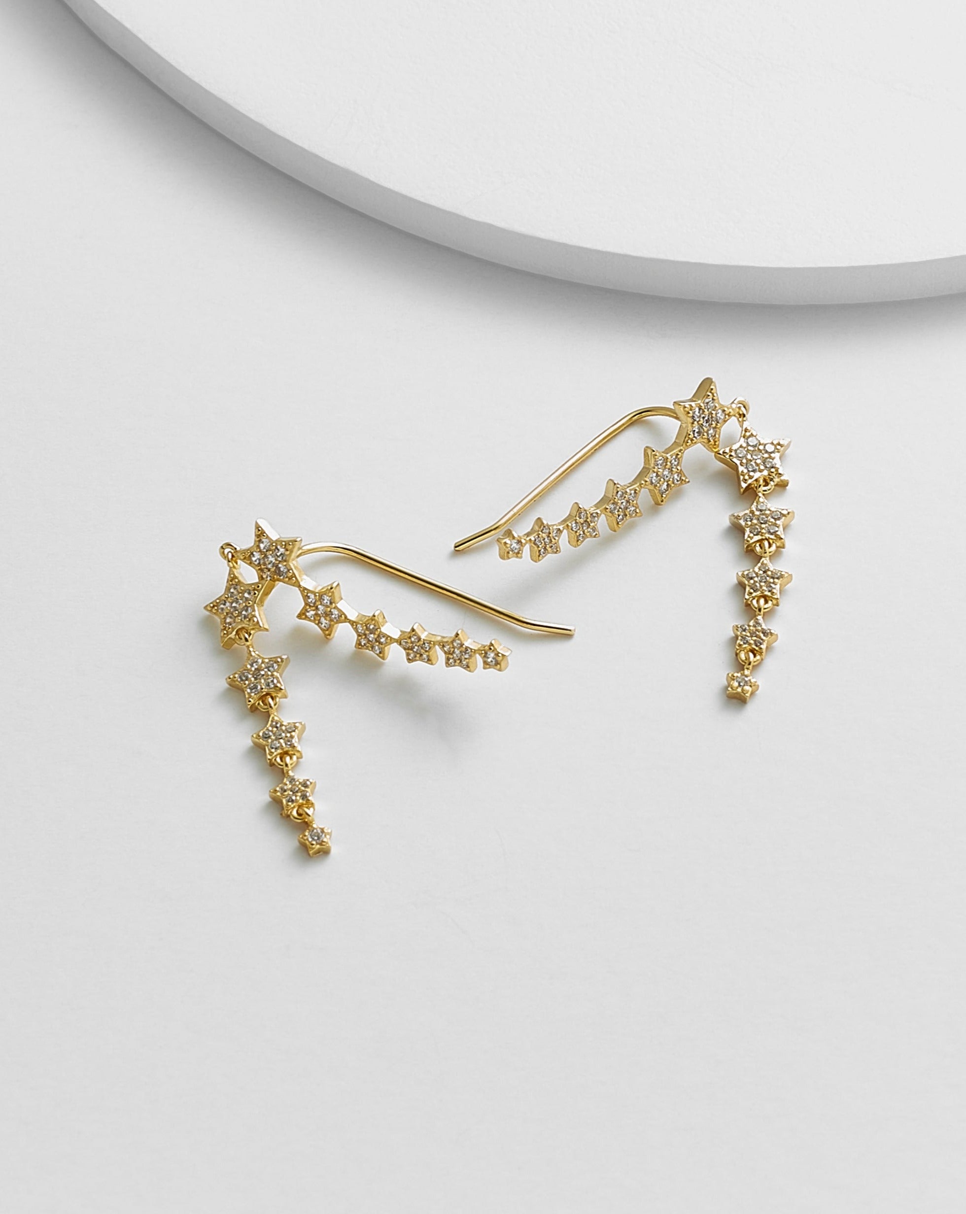 Mayra Star Ear Climber Earrings