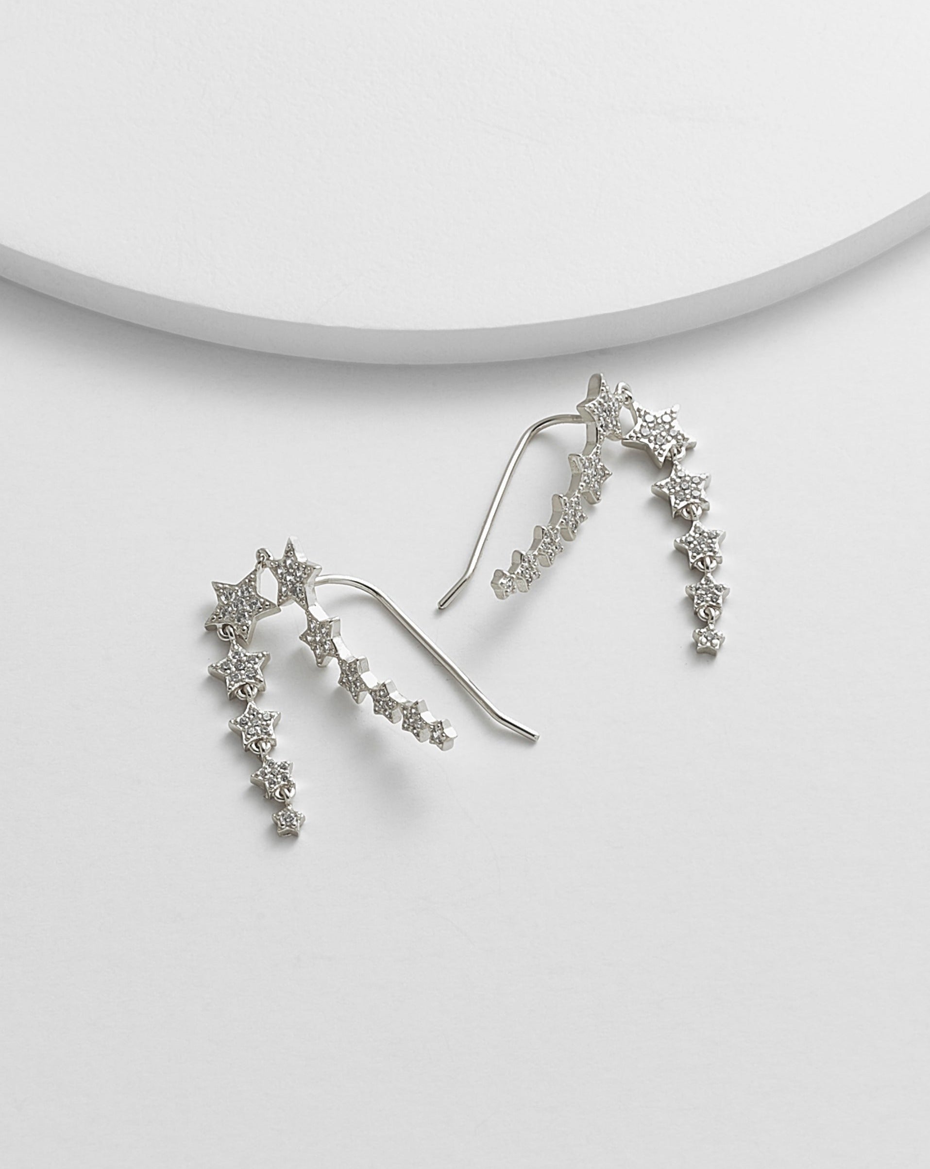 Mayra Star Ear Climber Earrings