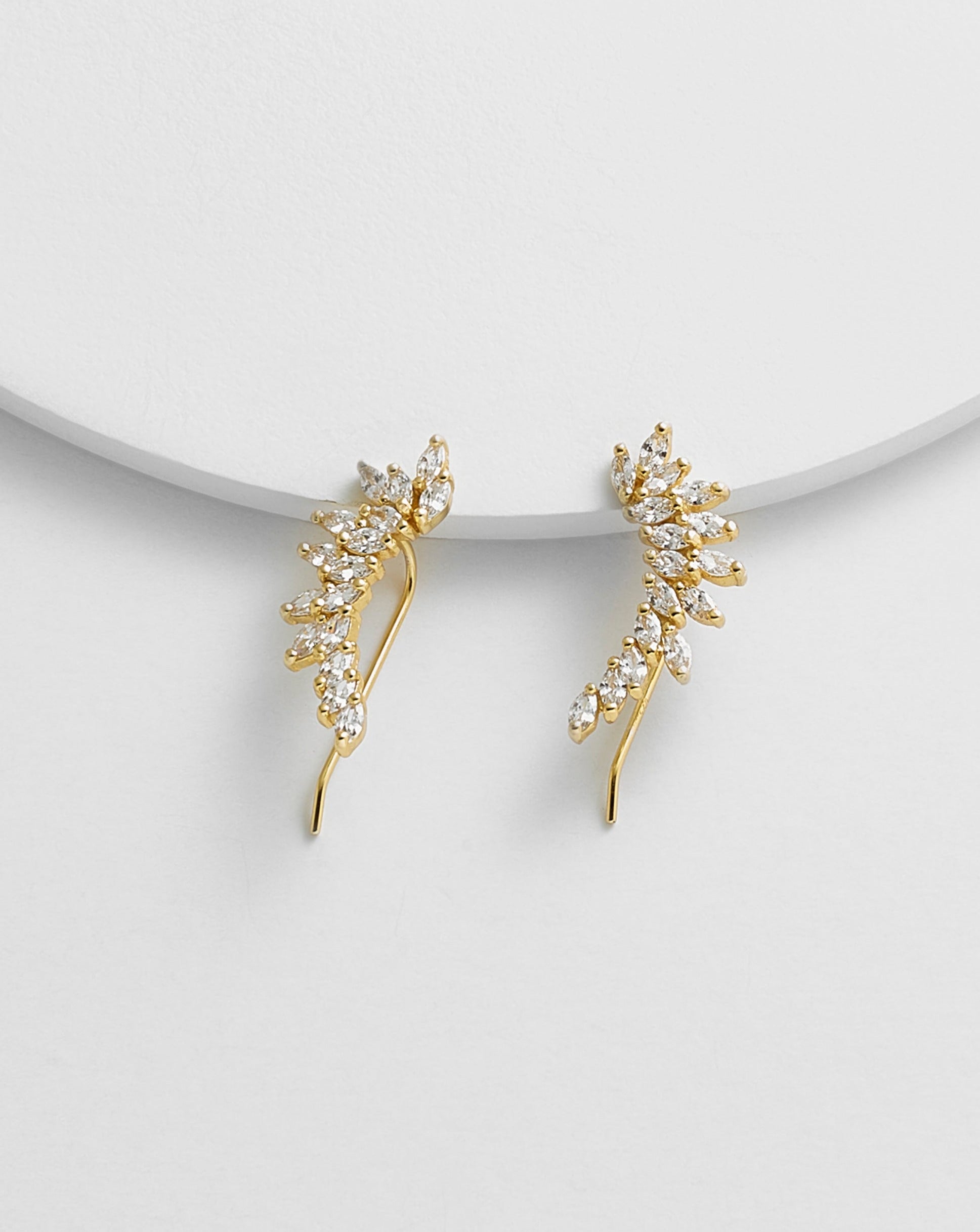 Maiya Wing Ear Climber Earrings