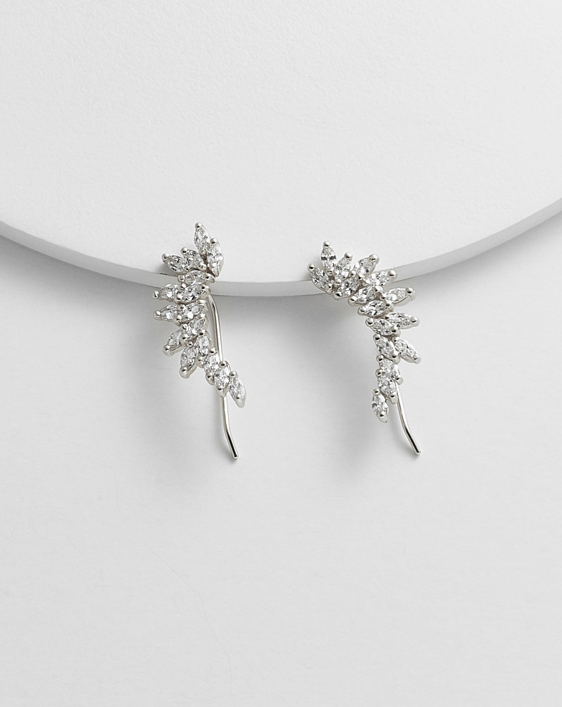 Maiya Wing Ear Climber Earrings