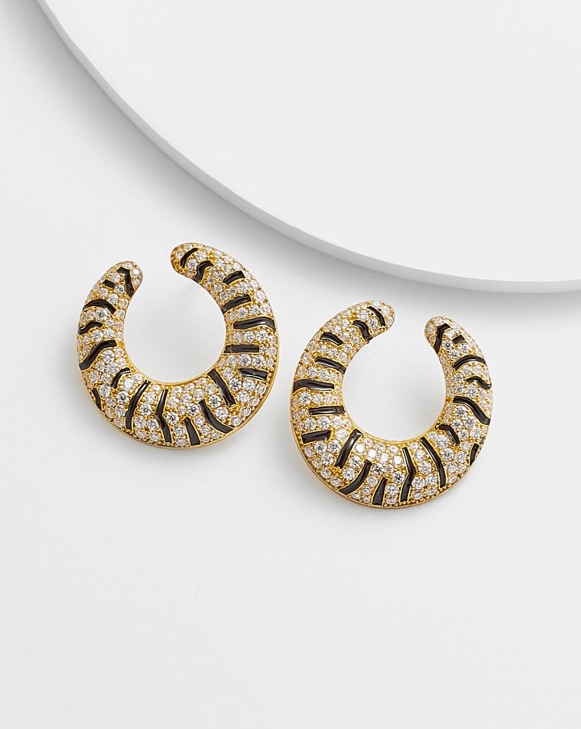 Agnes Tiger Print Earrings