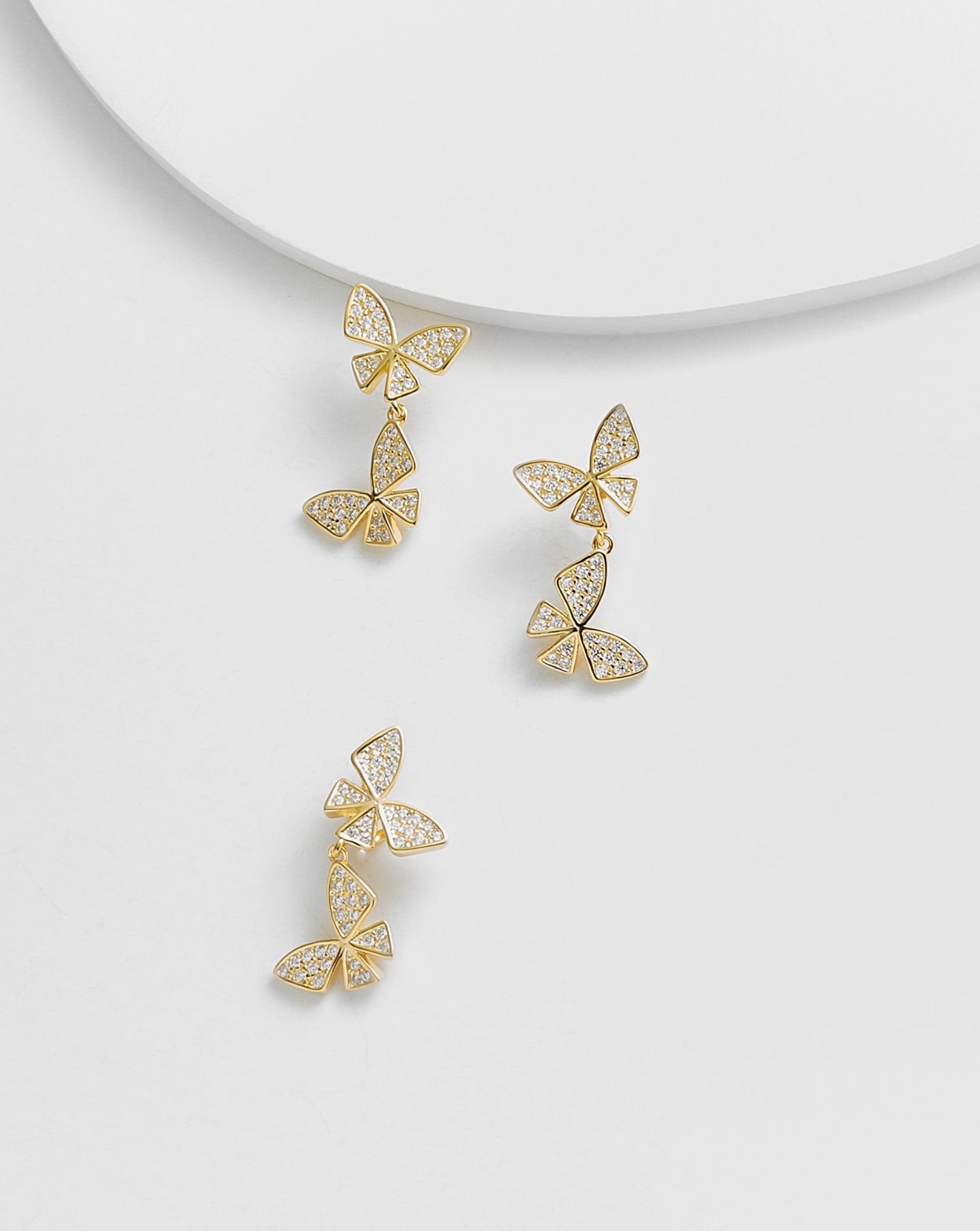 Cynthia Butterfly Earrings & Pendent Set