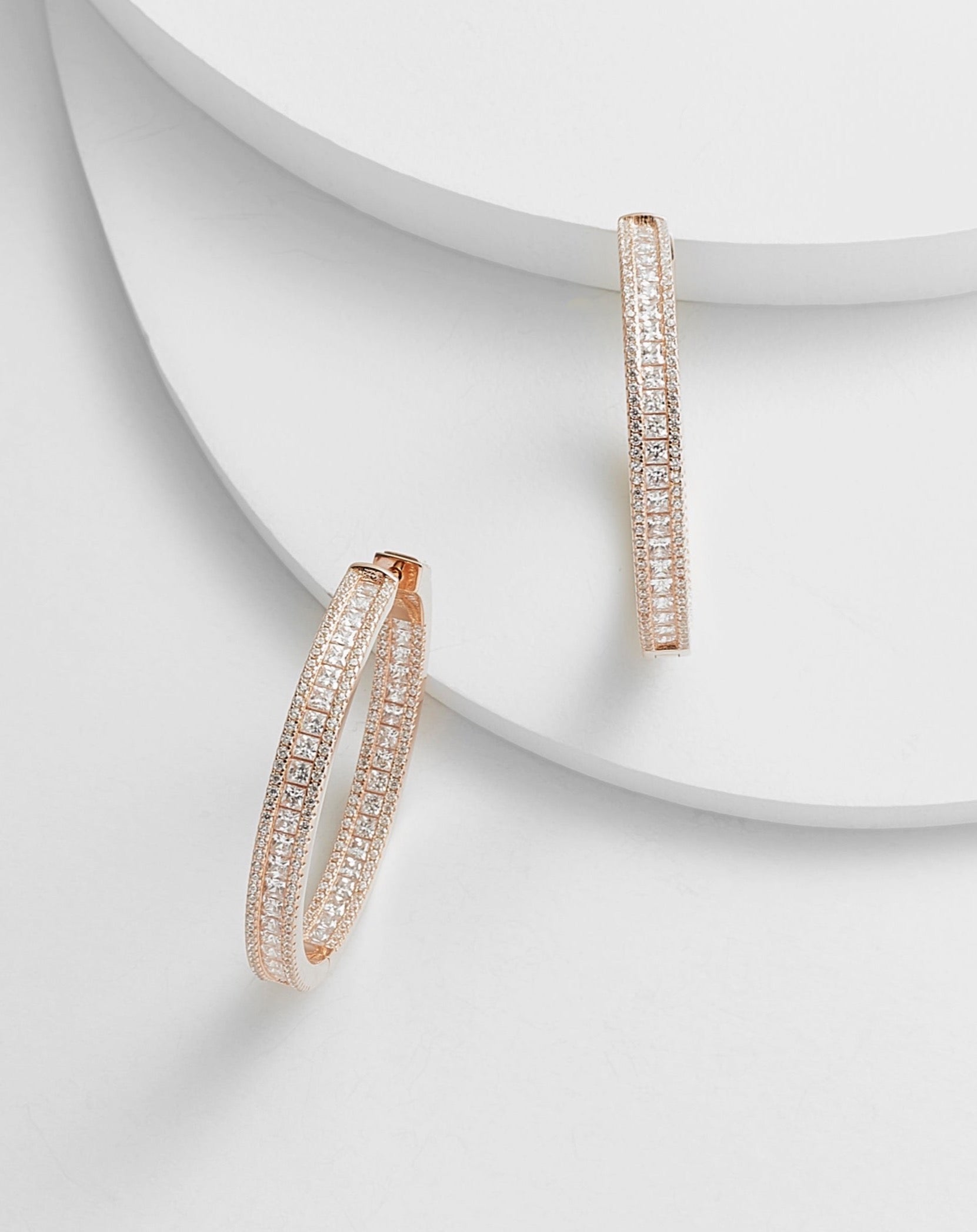 Christina Baguette Hoops