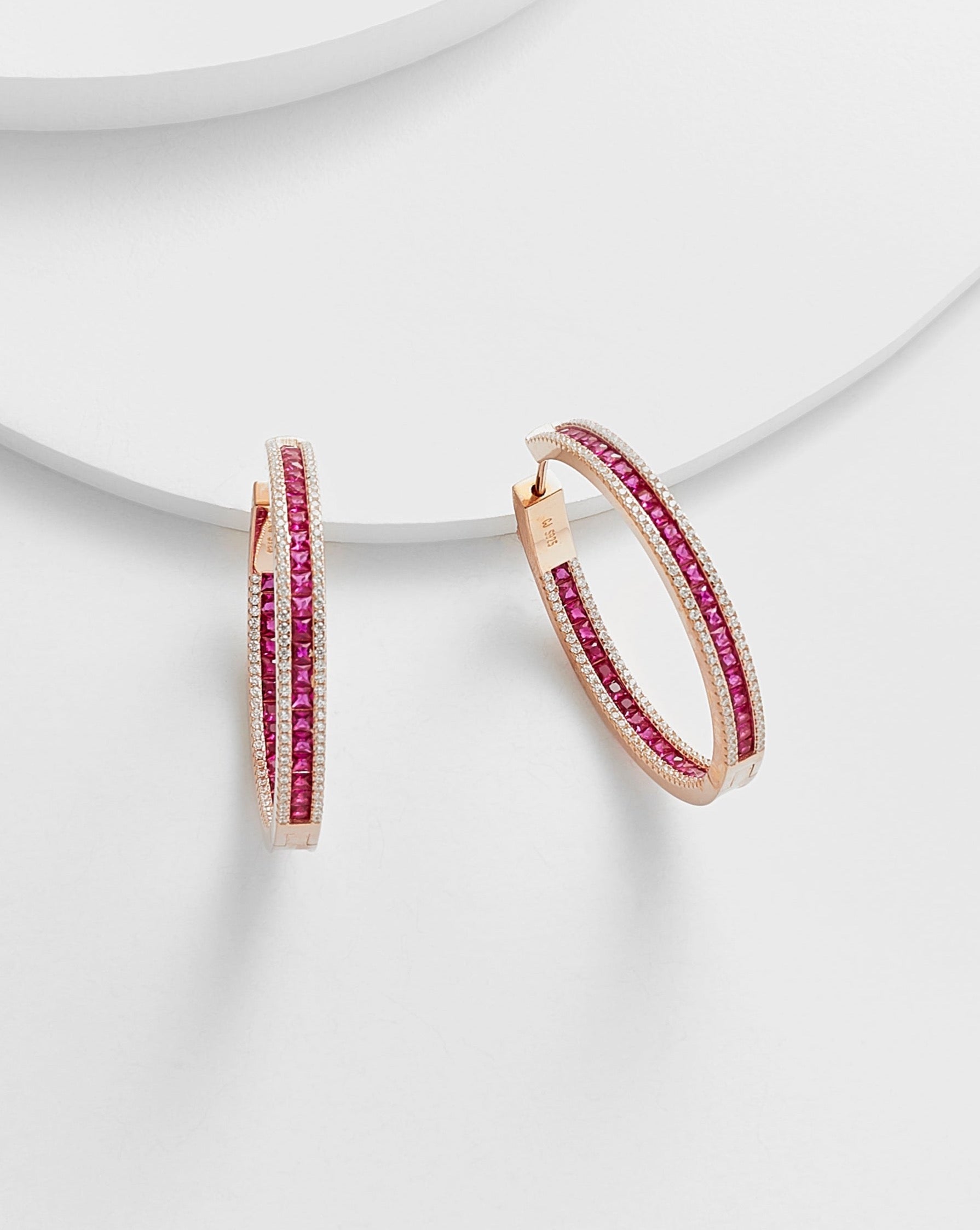 Christina Baguette Hoops