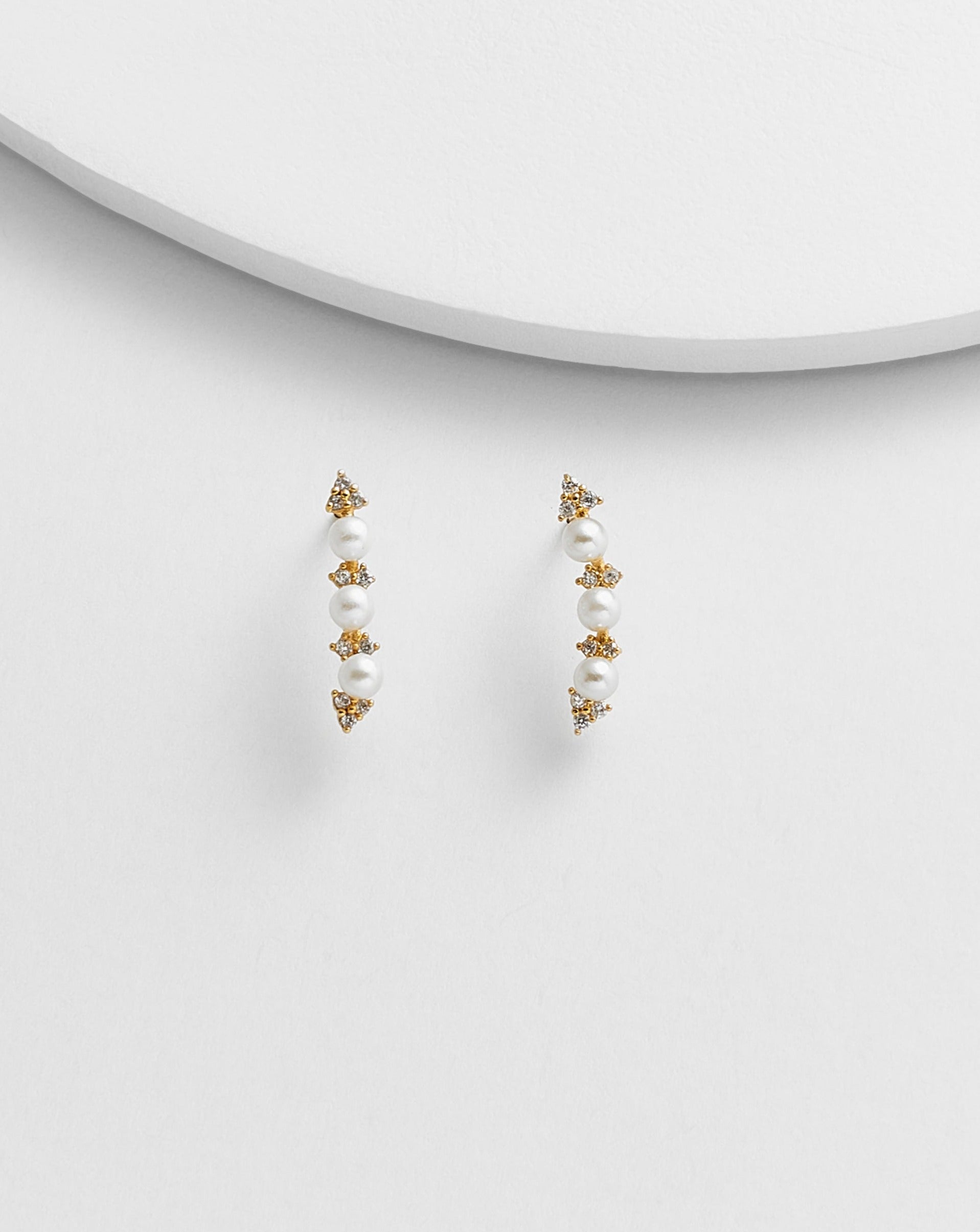 Avery Ear Crawler Stud Earrings