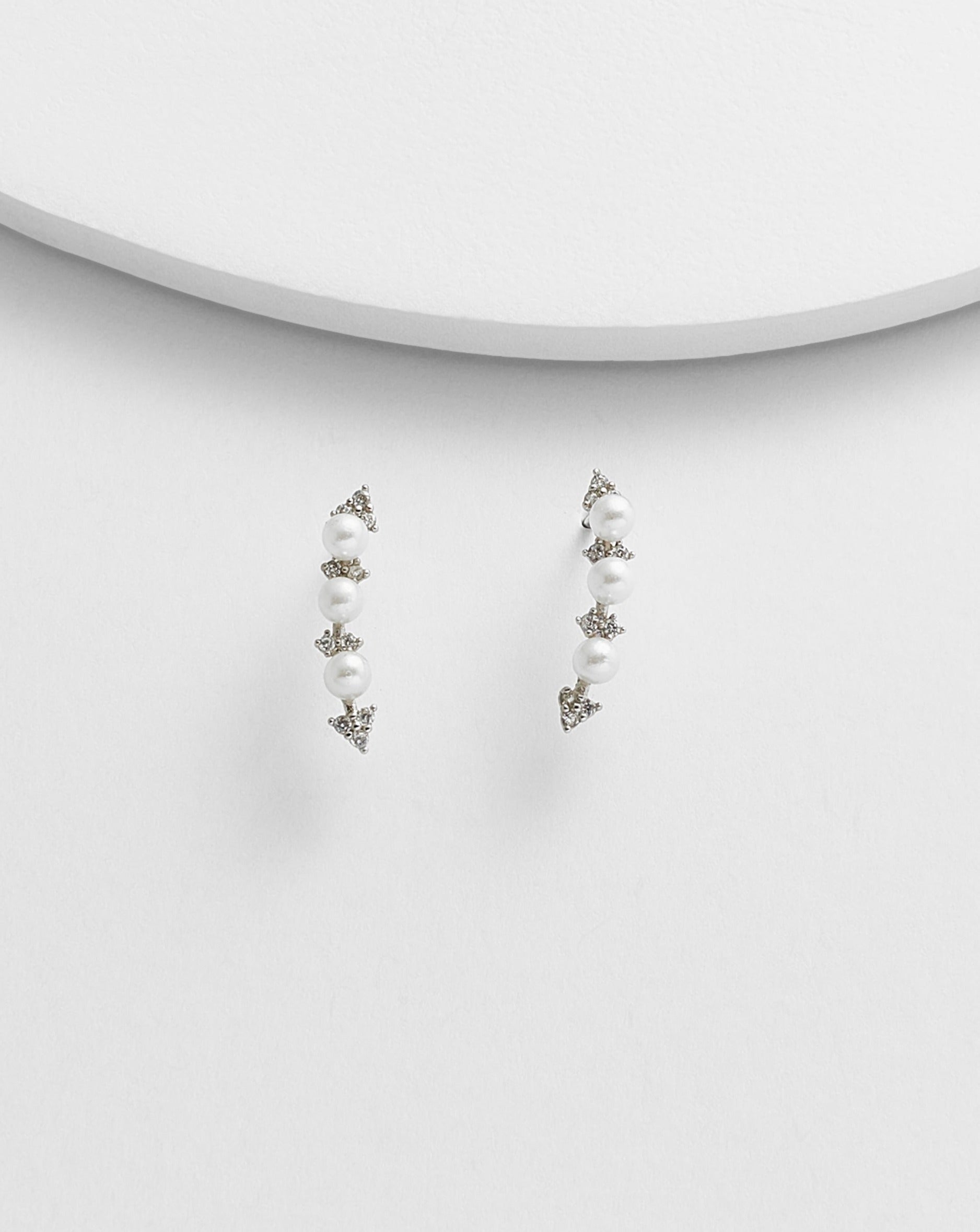 Avery Ear Crawler Stud Earrings